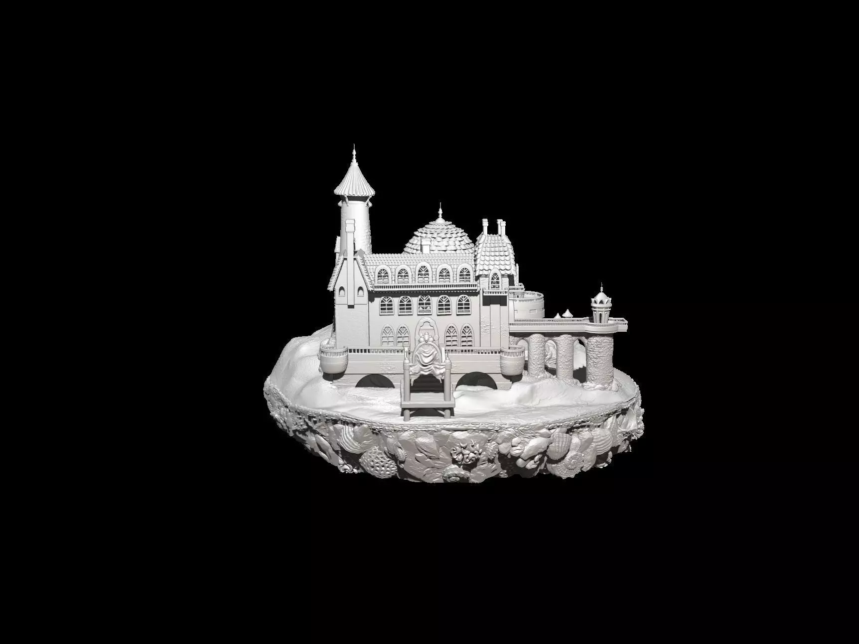 La sirenita Castillo principe Eric 3D print model_0