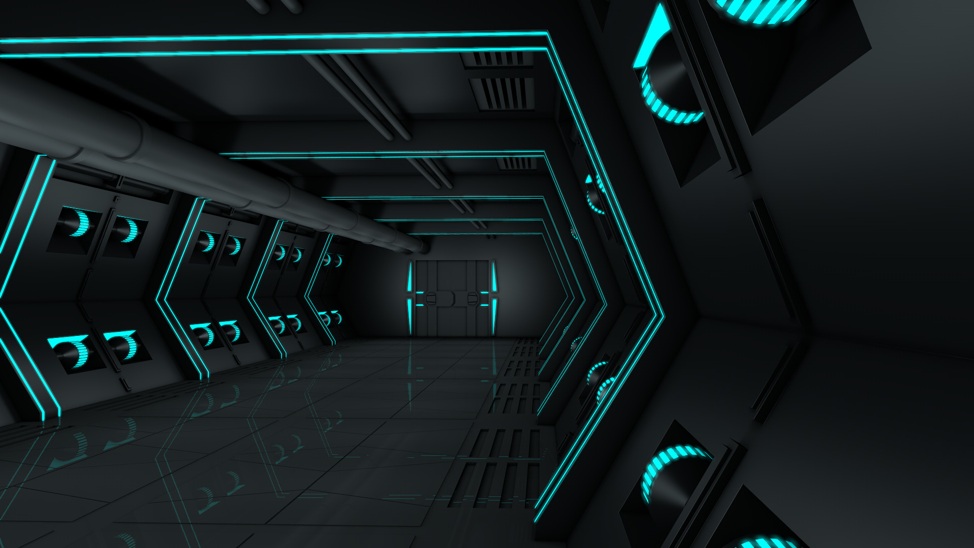 Sci Fi Interior 3D model_3