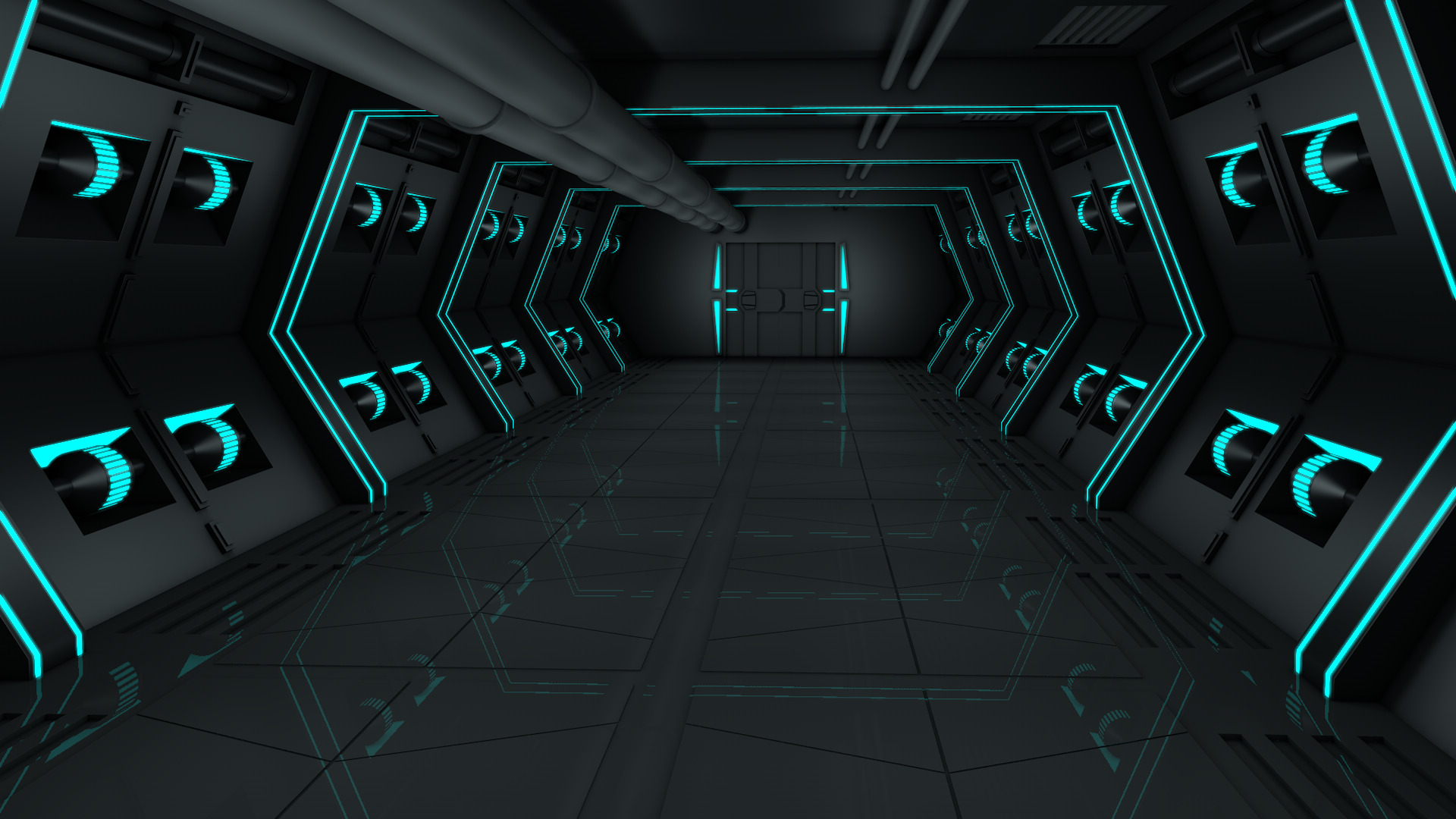 Sci Fi Interior 3D model_7