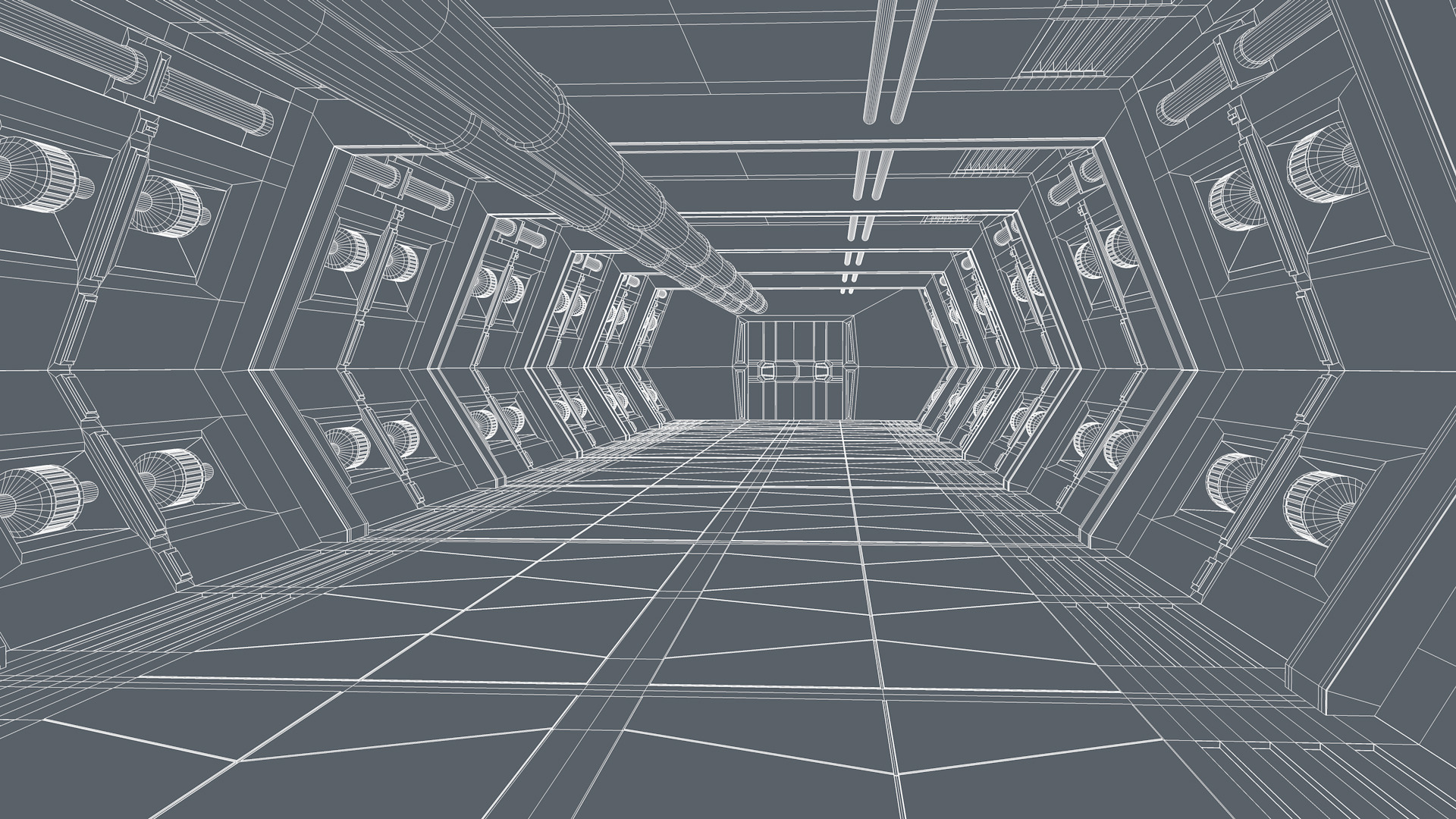 Sci Fi Interior 3D model_8