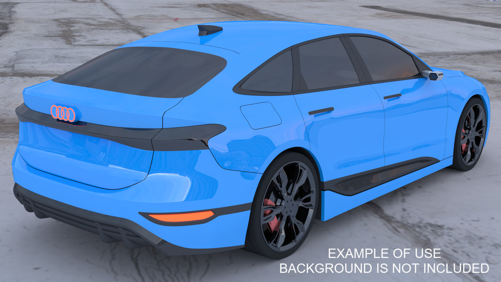 Audi A6 e-tron sportback 2025 exterior 3D model_8