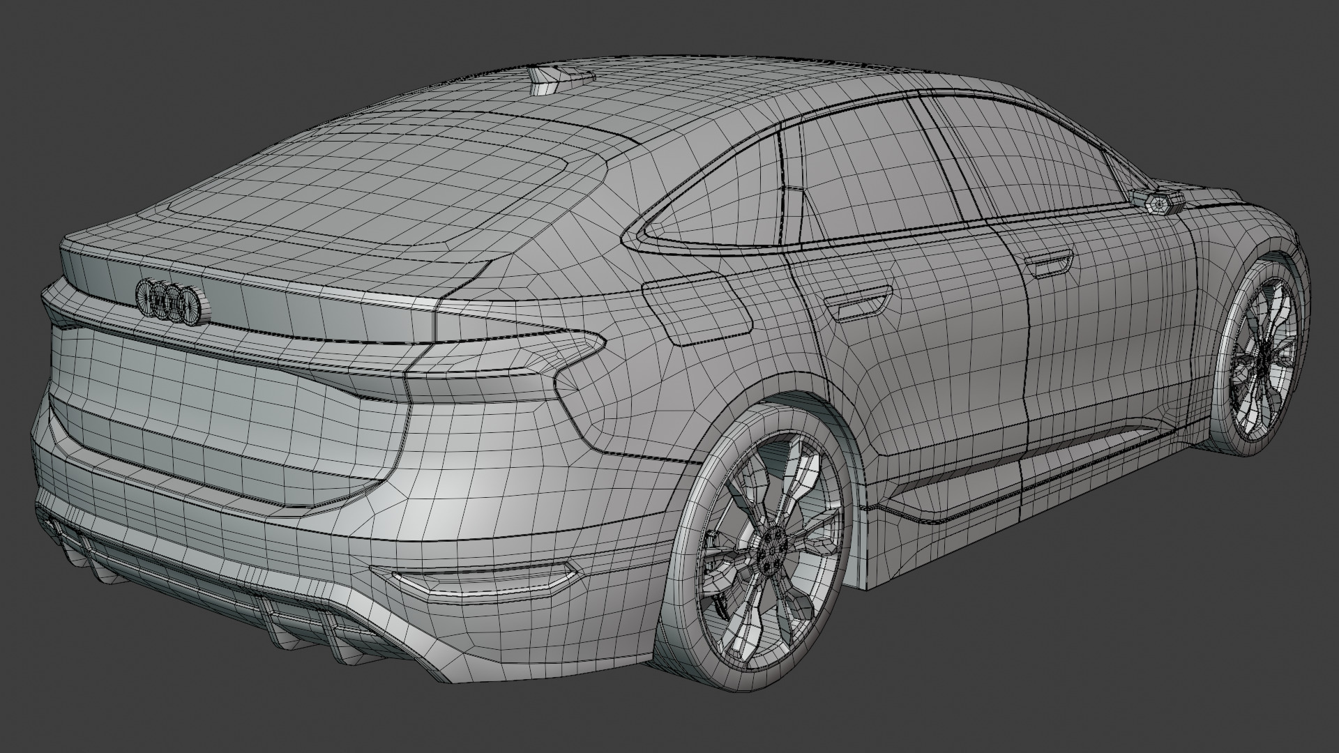 Audi A6 e-tron sportback 2025 exterior 3D model_10