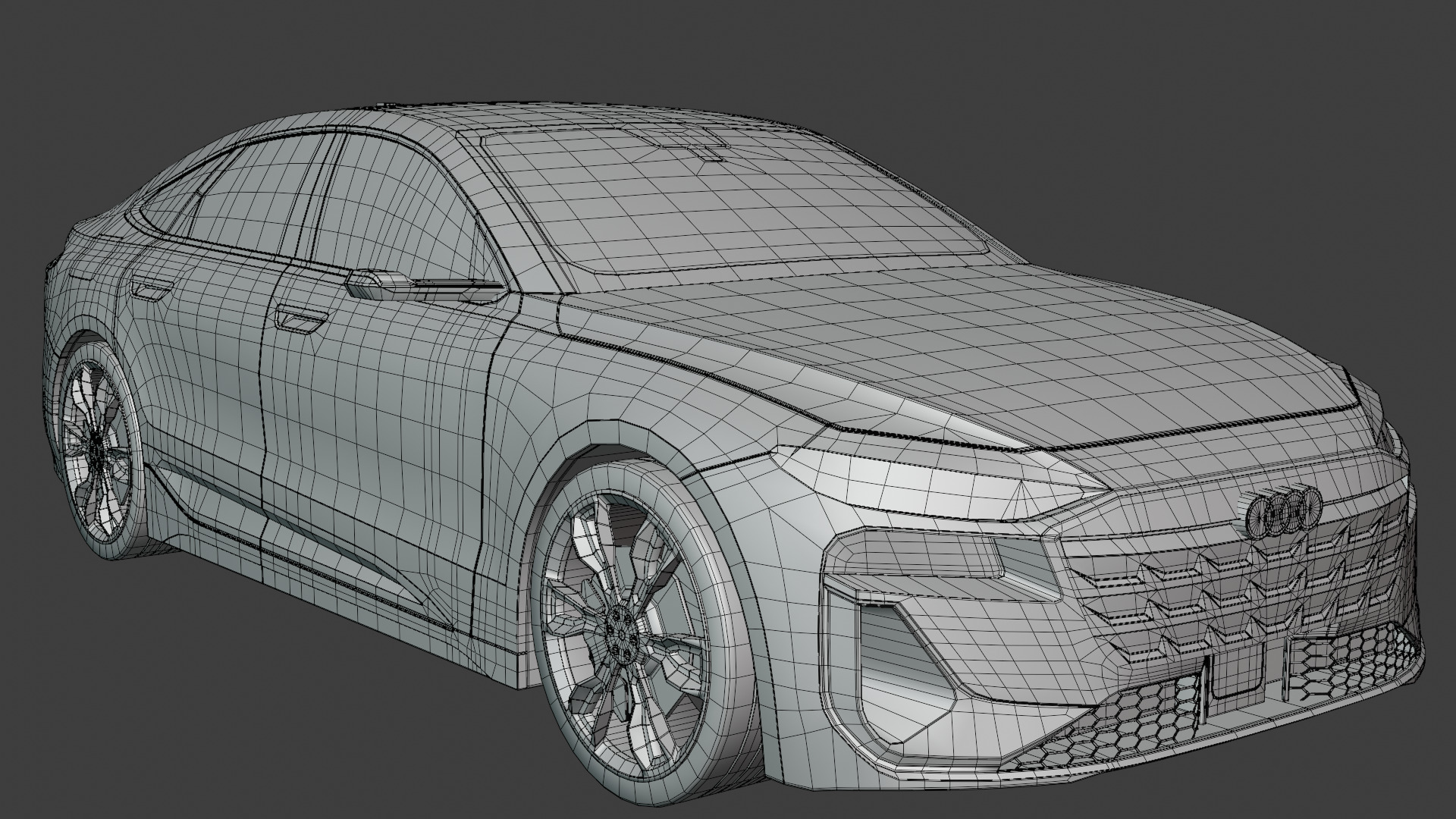 Audi A6 e-tron sportback 2025 exterior 3D model_2