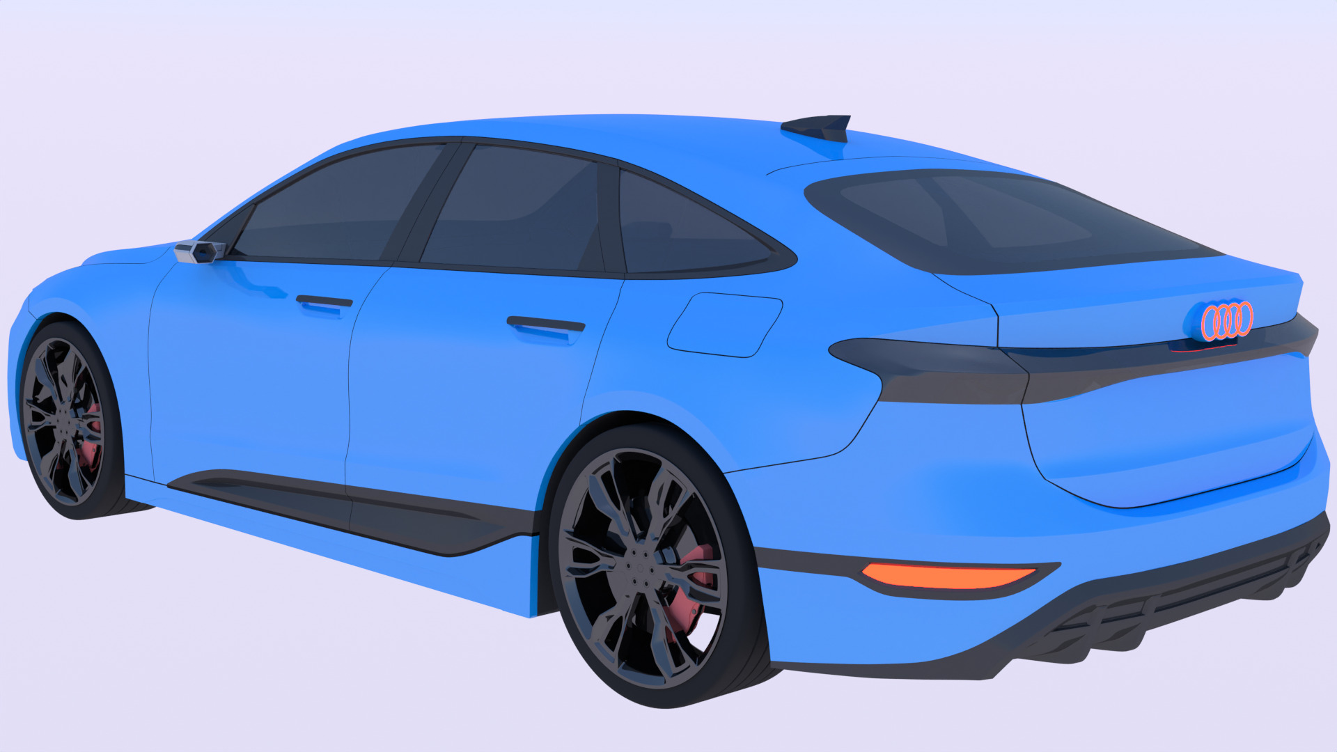 Audi A6 e-tron sportback 2025 exterior 3D model_12