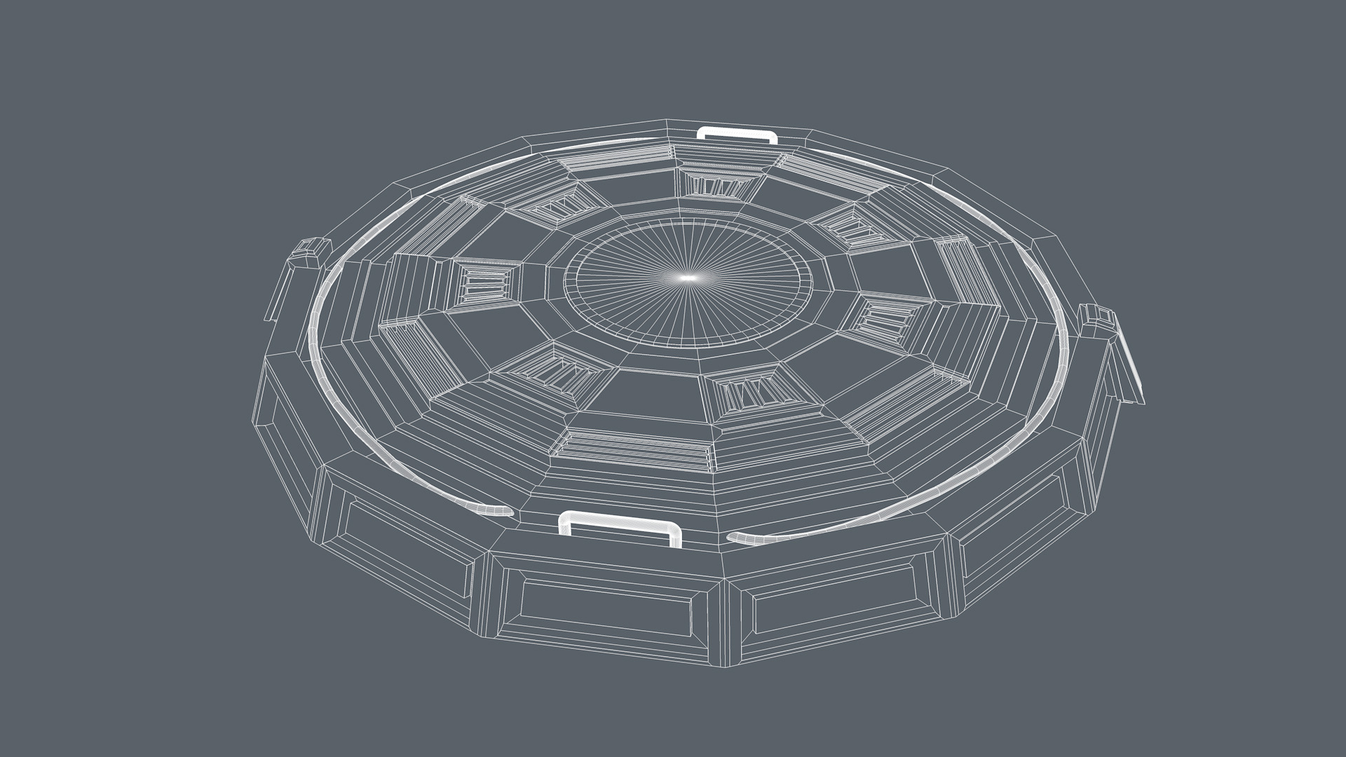 Landing platform 3D model_12