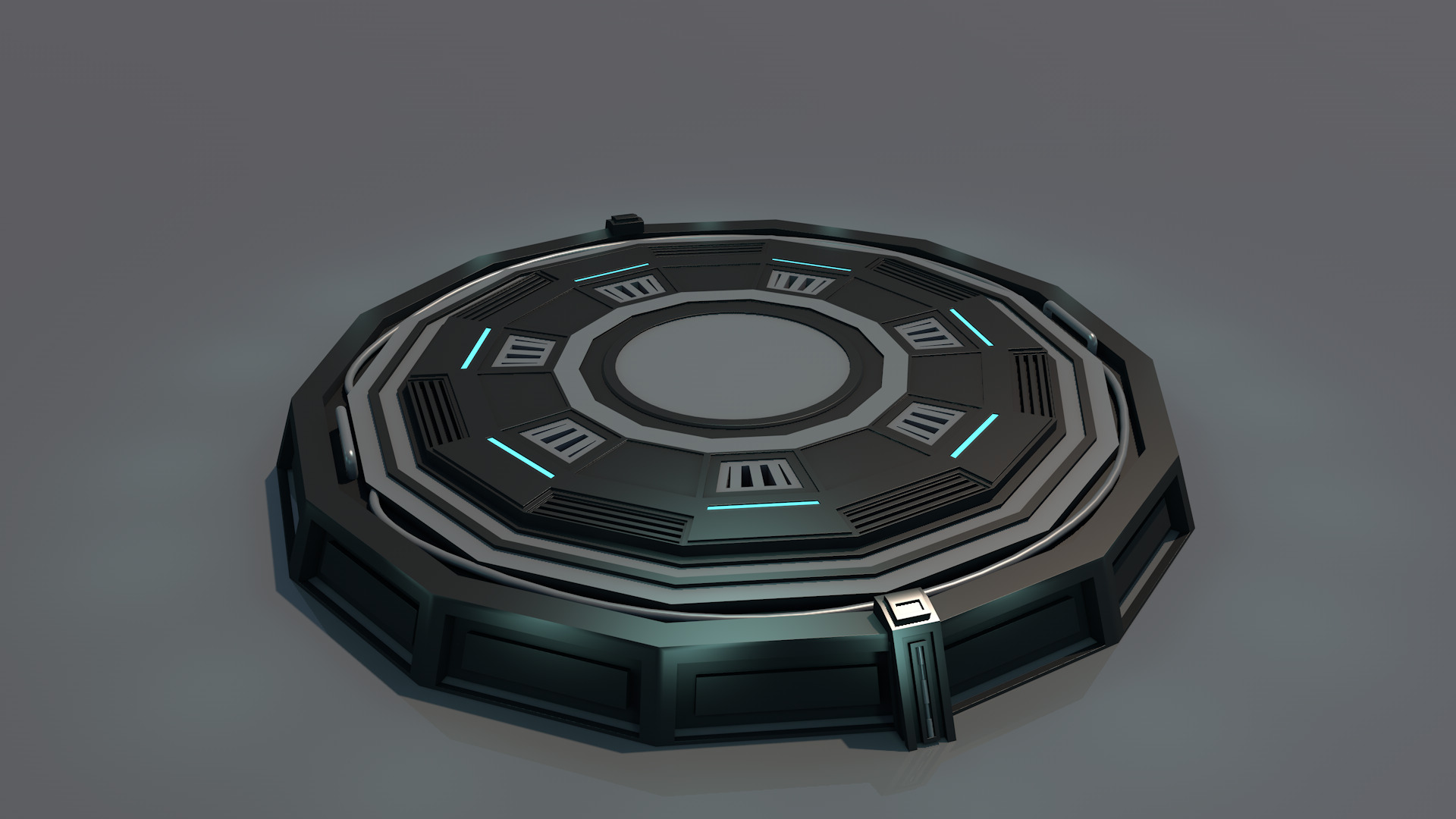 Landing platform 3D model_3