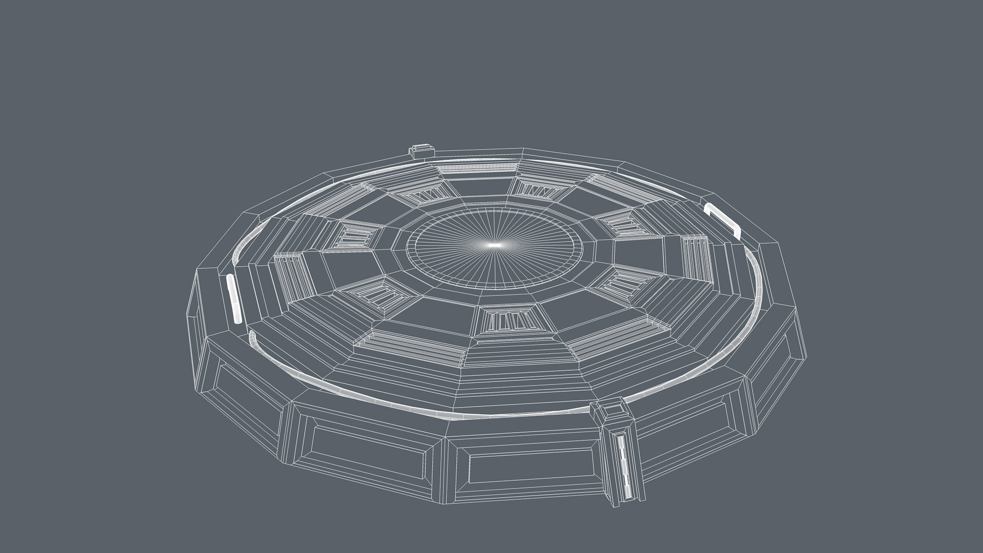 Landing platform 3D model_11