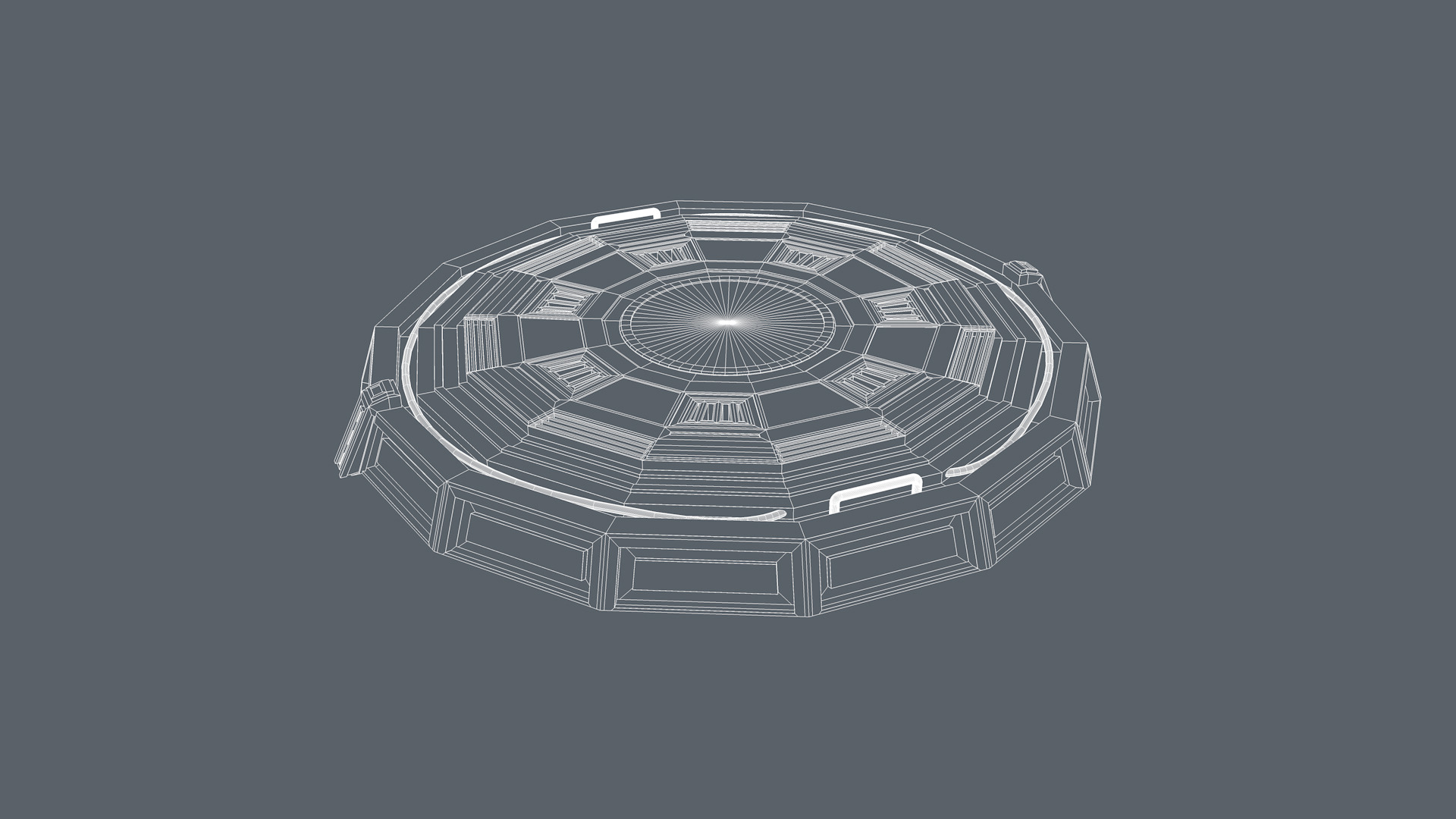 Landing platform 3D model_14