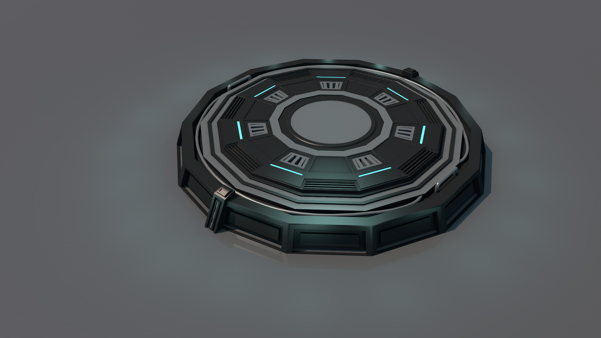 Landing platform 3D model_7
