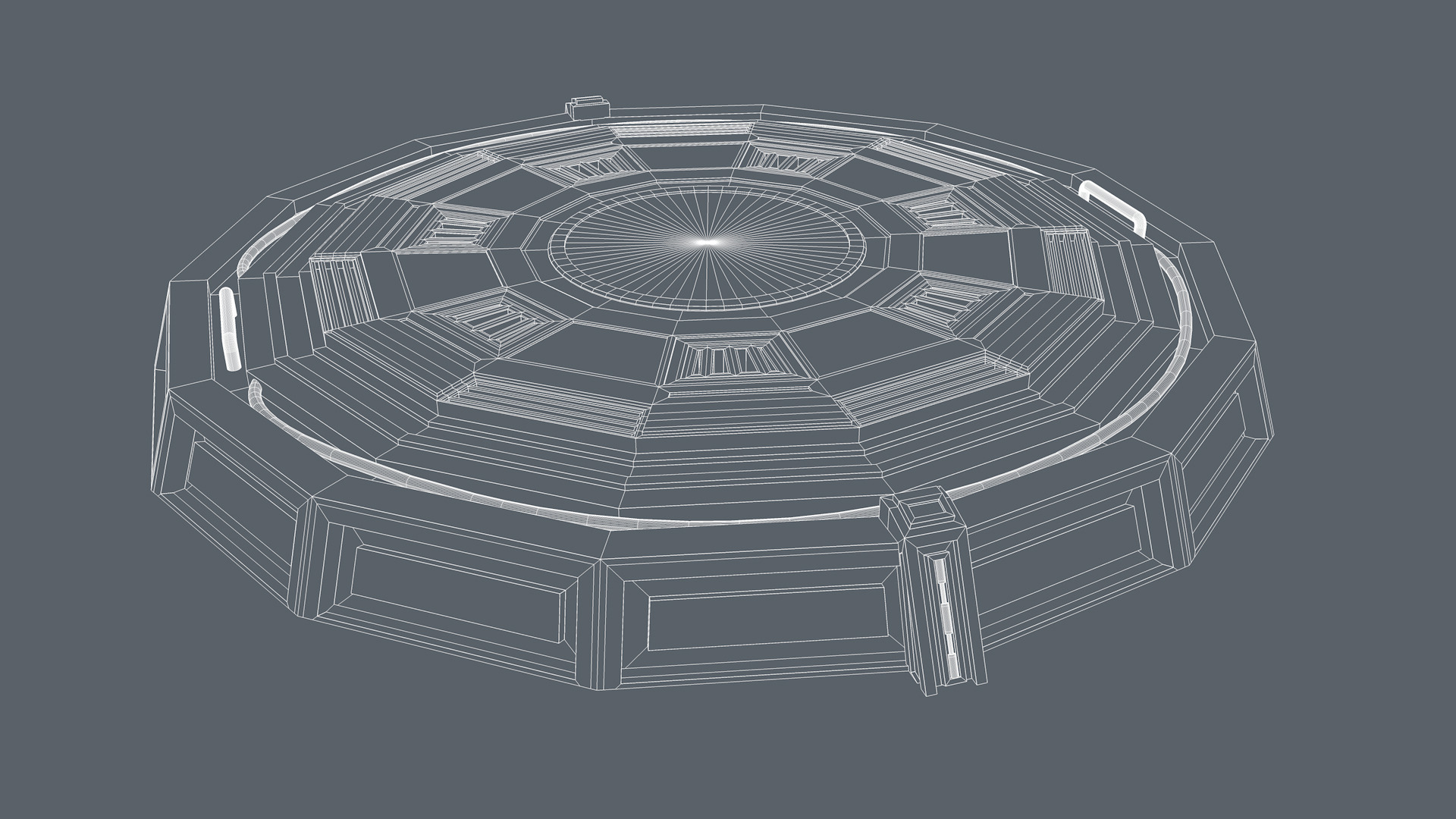 Landing platform 3D model_10