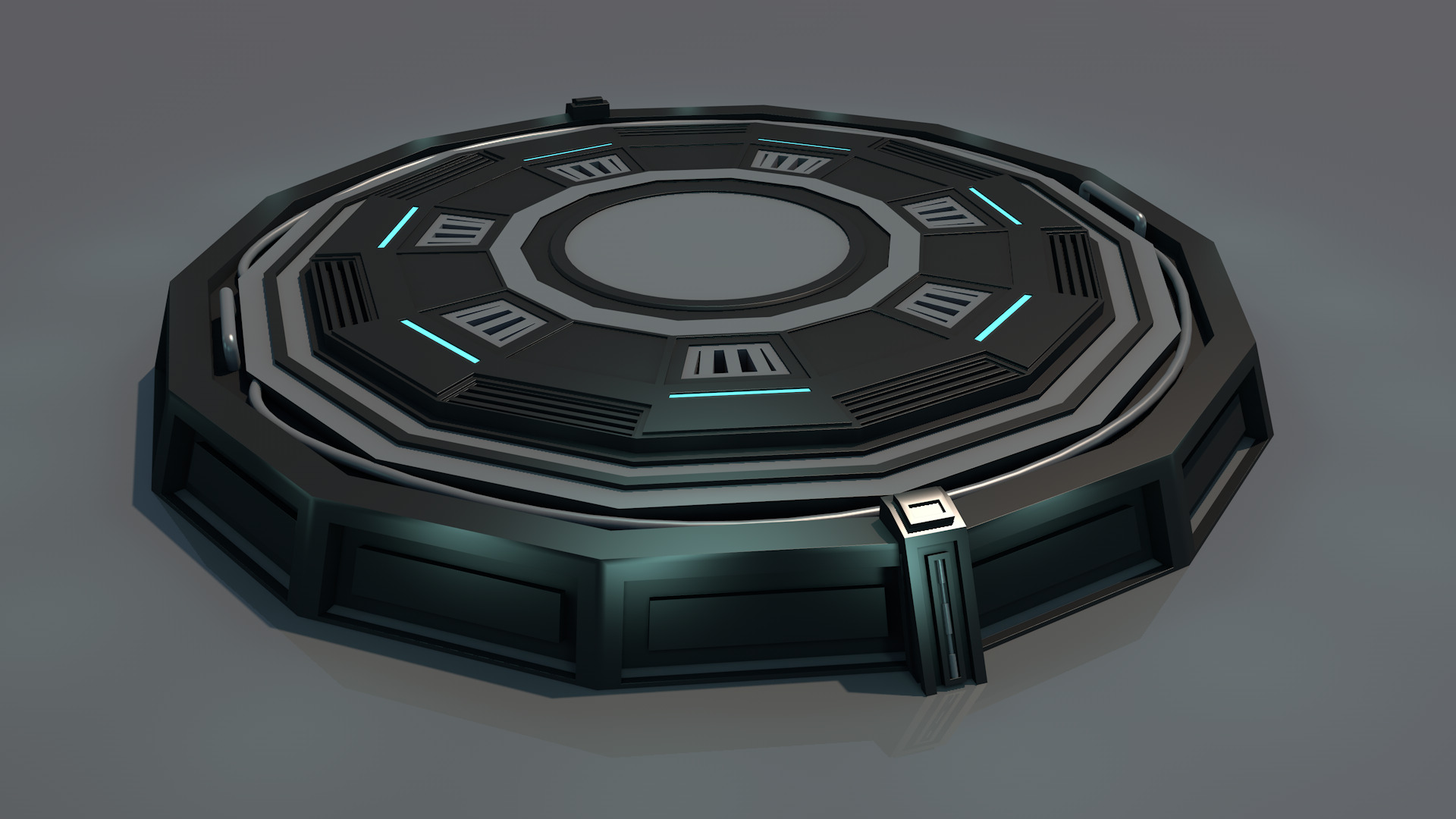 Landing platform 3D model_2