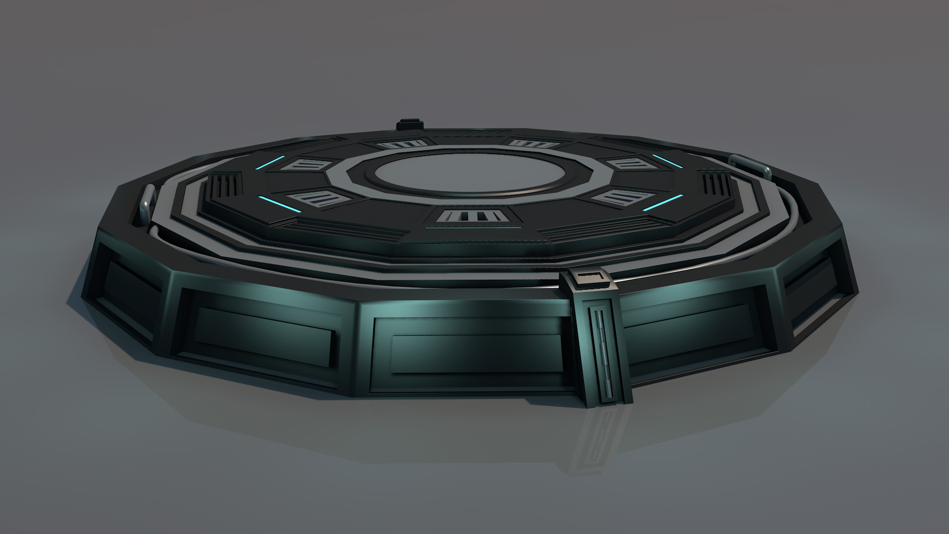 Landing platform 3D model_1