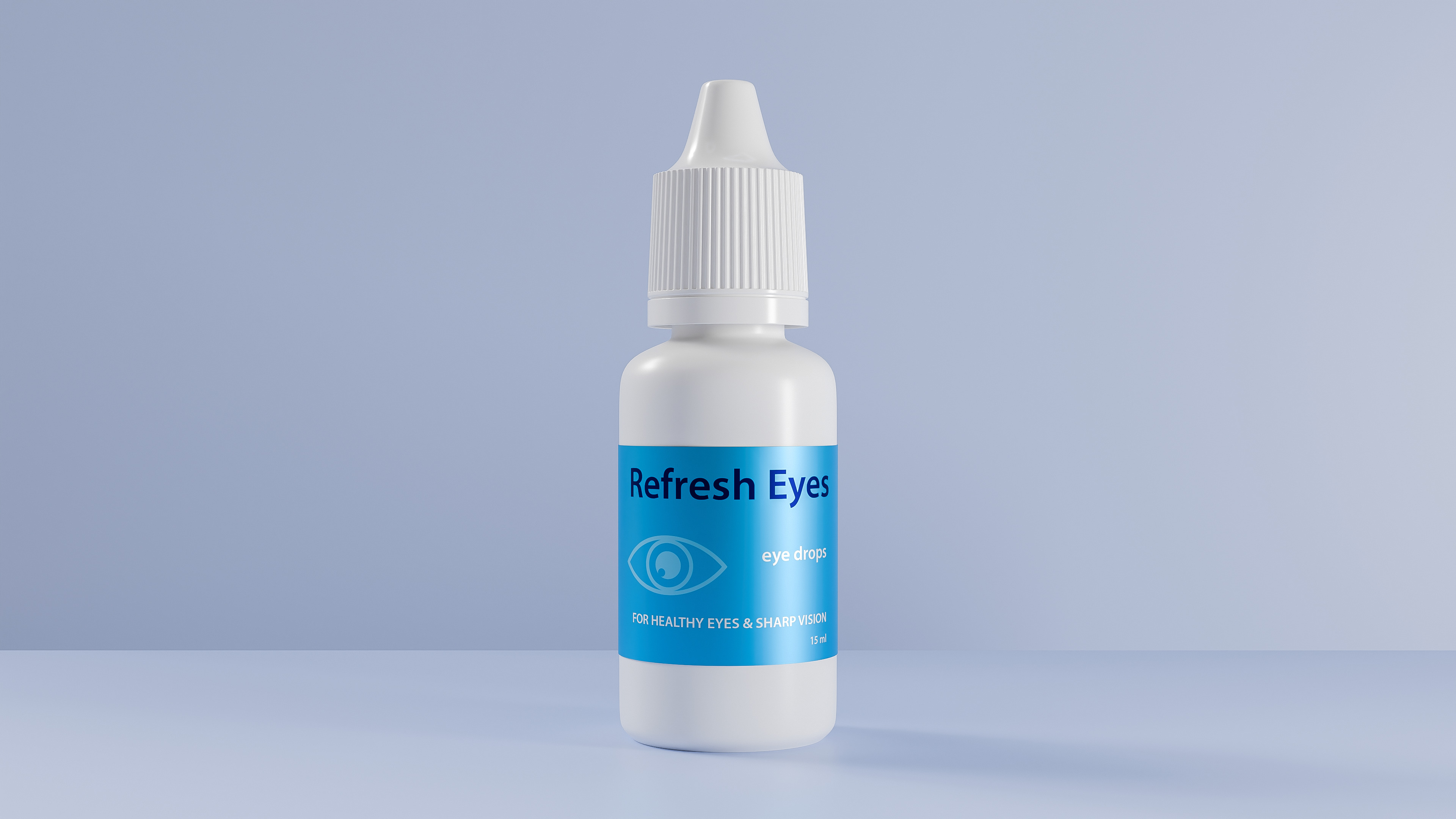 Eye Drops Bottle 15ml 3D model_1
