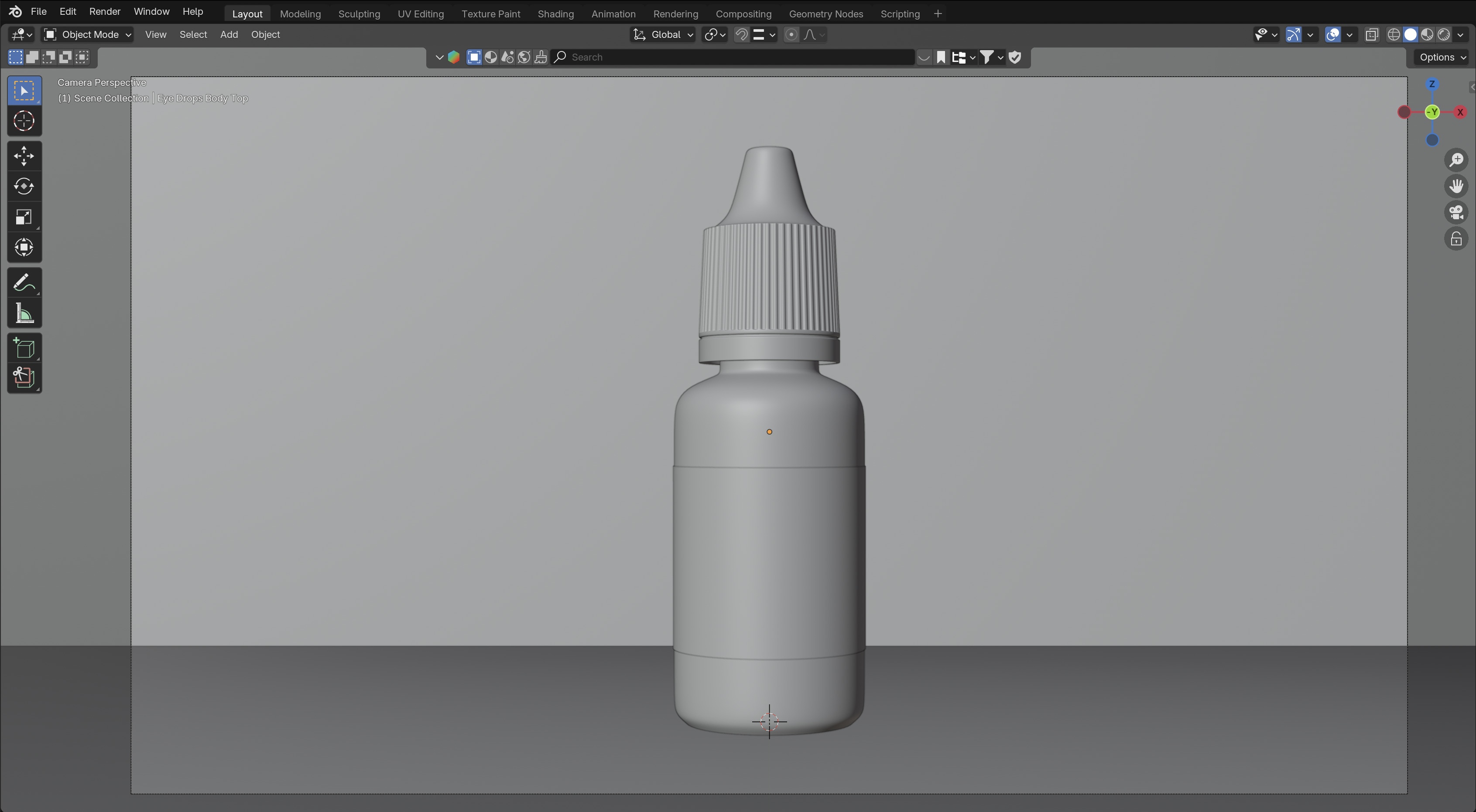 Eye Drops Bottle 15ml 3D model_4