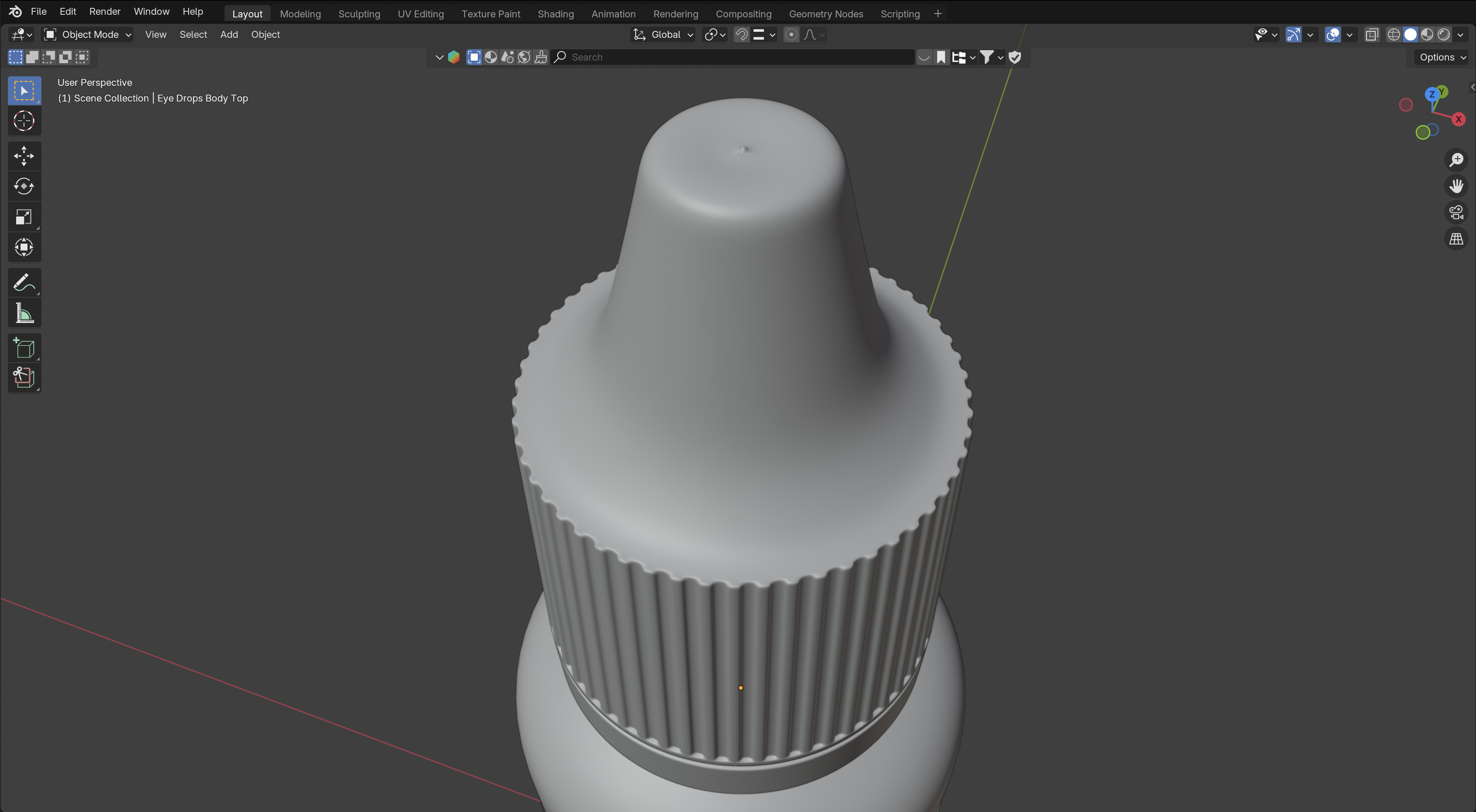 Eye Drops Bottle 15ml 3D model_5