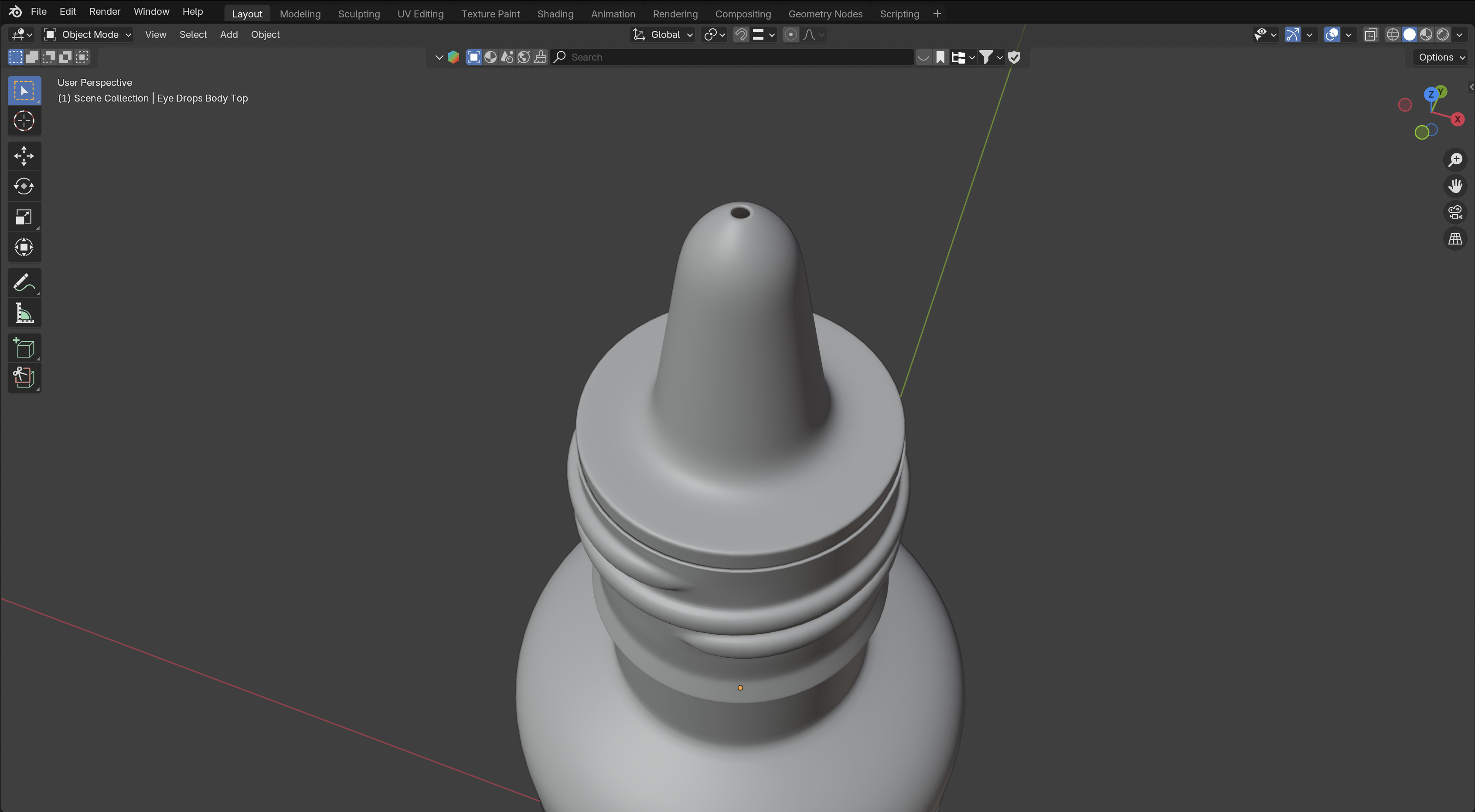 Eye Drops Bottle 15ml 3D model_6