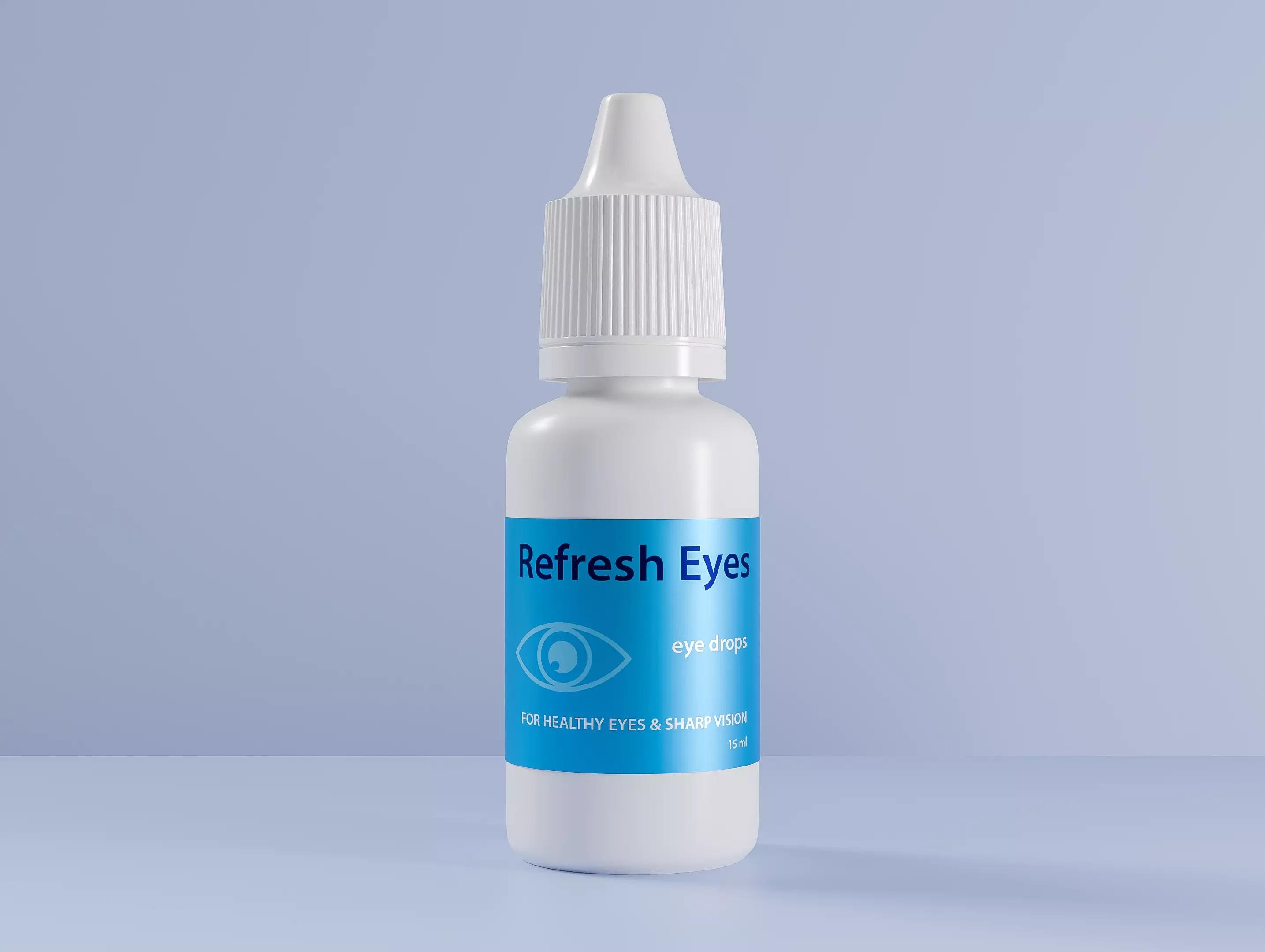Eye Drops Bottle 15ml 3D model_0