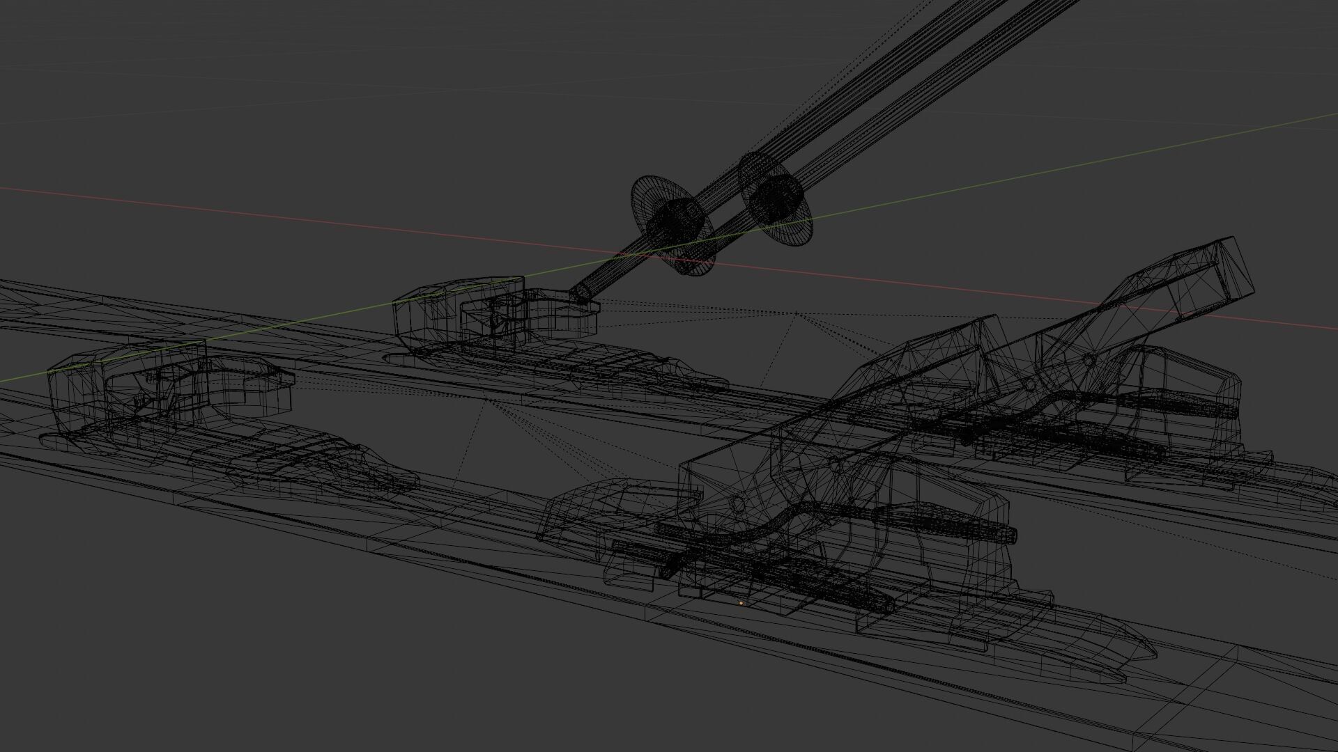 Ski set HEAD 3D model_5