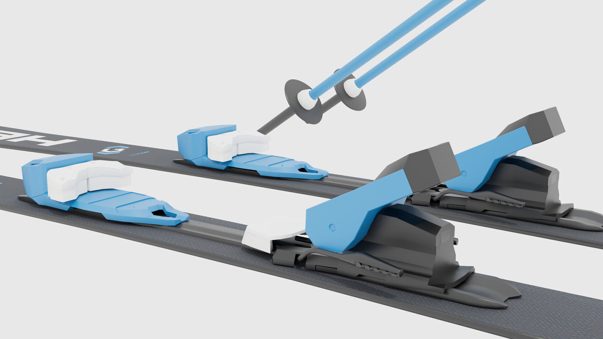 Ski set HEAD 3D model_3