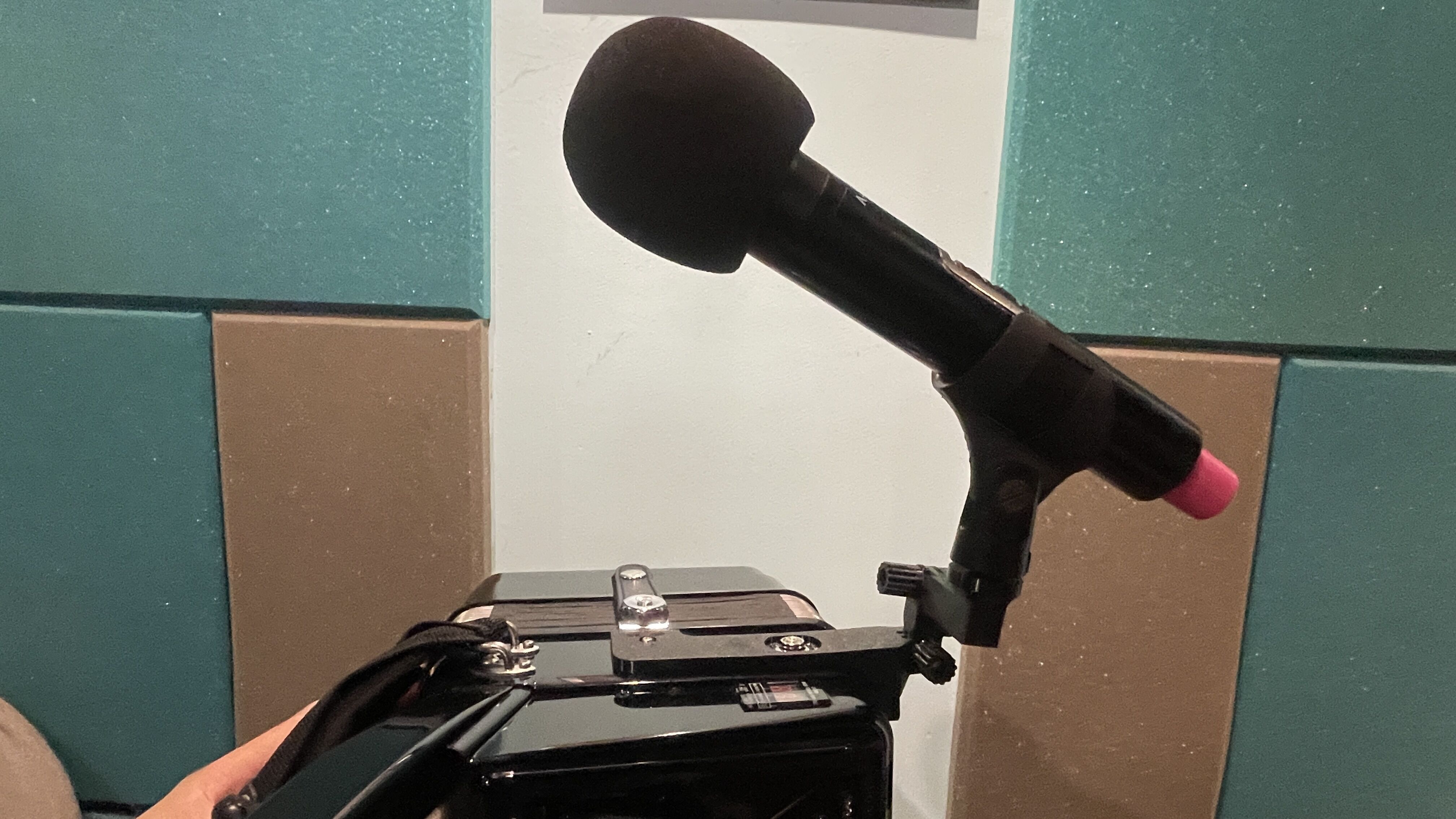 ROLAND FR-1 accordion microphone holder 3D print model_5