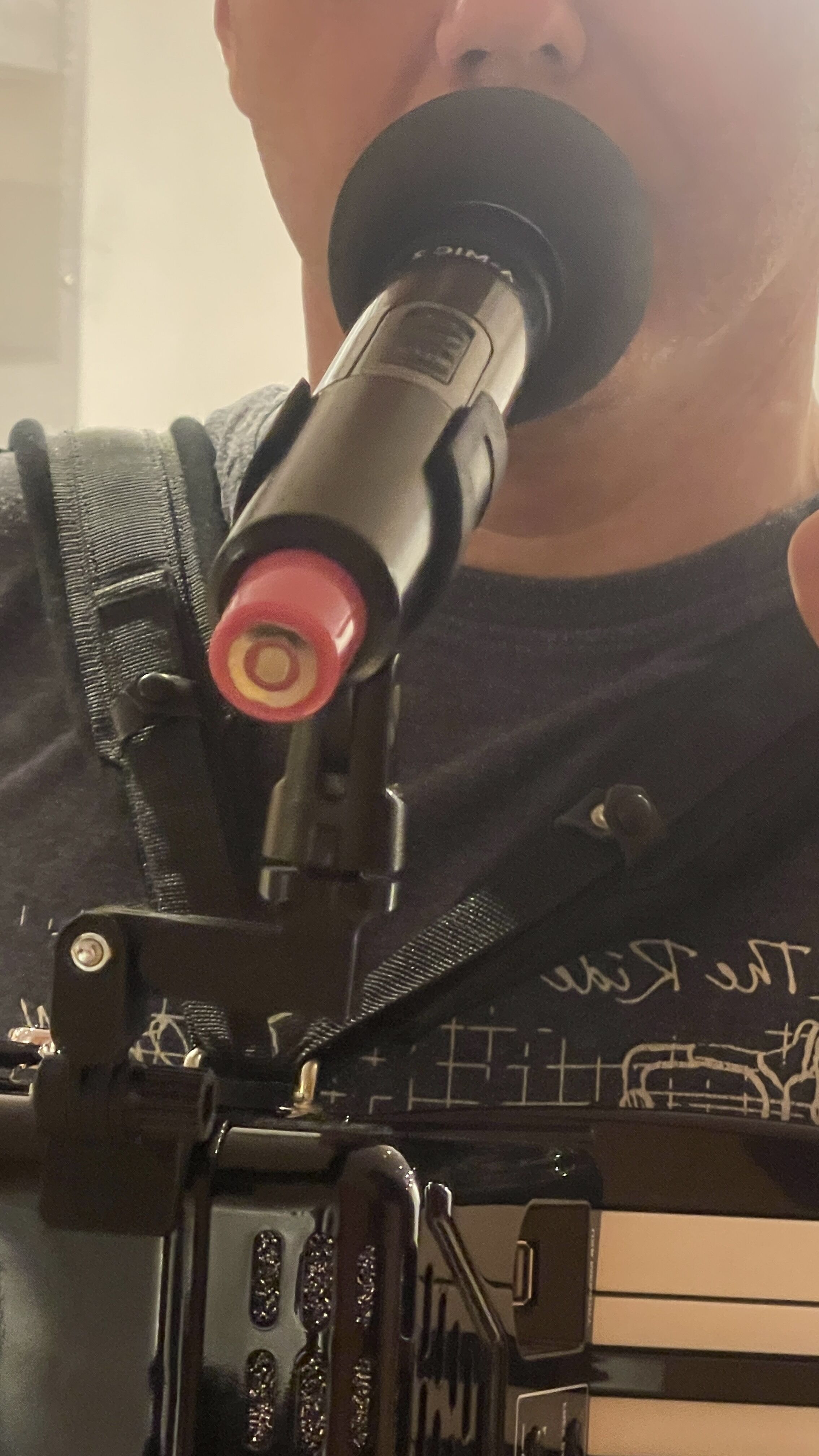 ROLAND FR-1 accordion microphone holder 3D print model_6