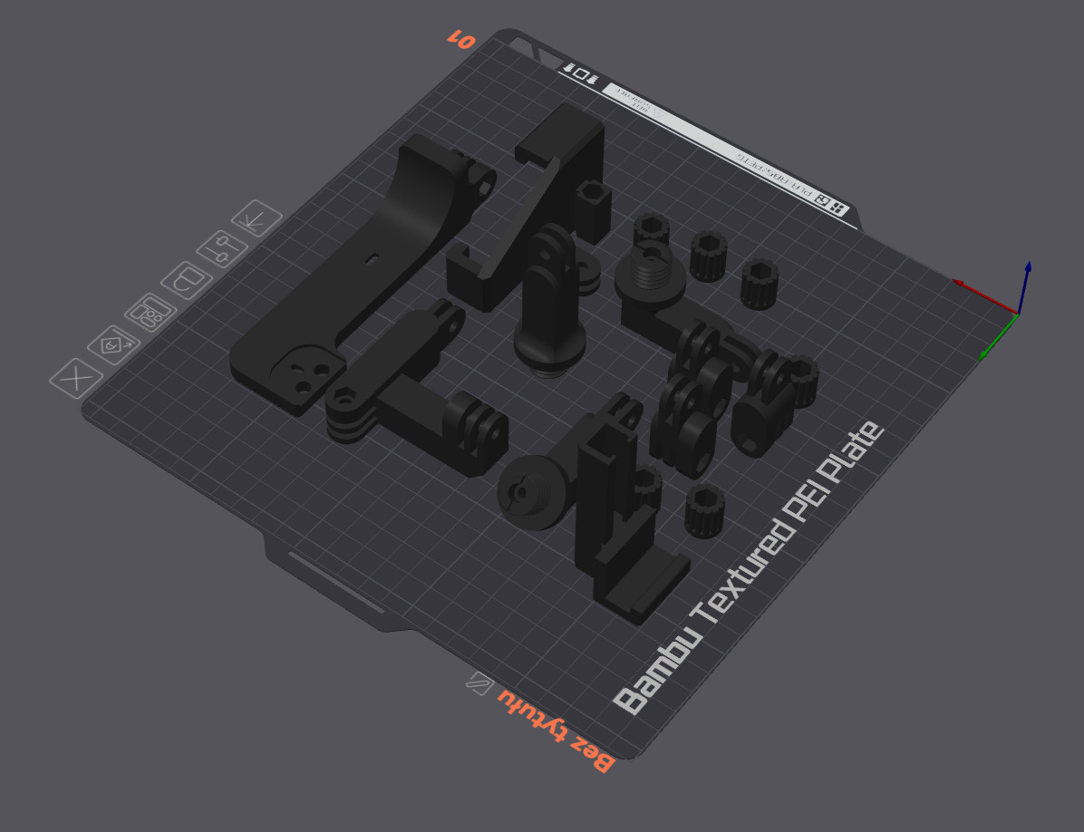 ROLAND FR-1 accordion microphone holder 3D print model_9