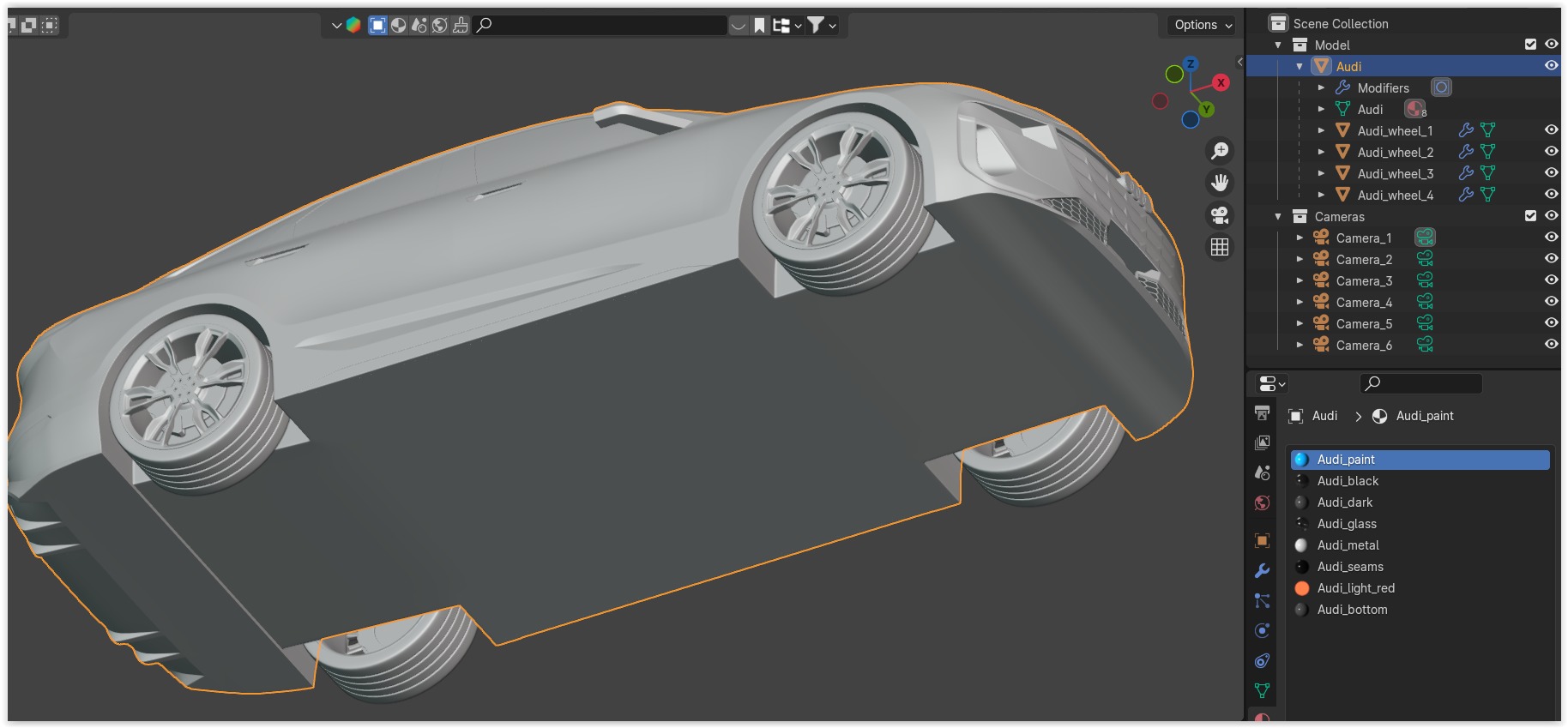 Skoda Elroq and Audi A6 e-tron 3D Model Collection_7