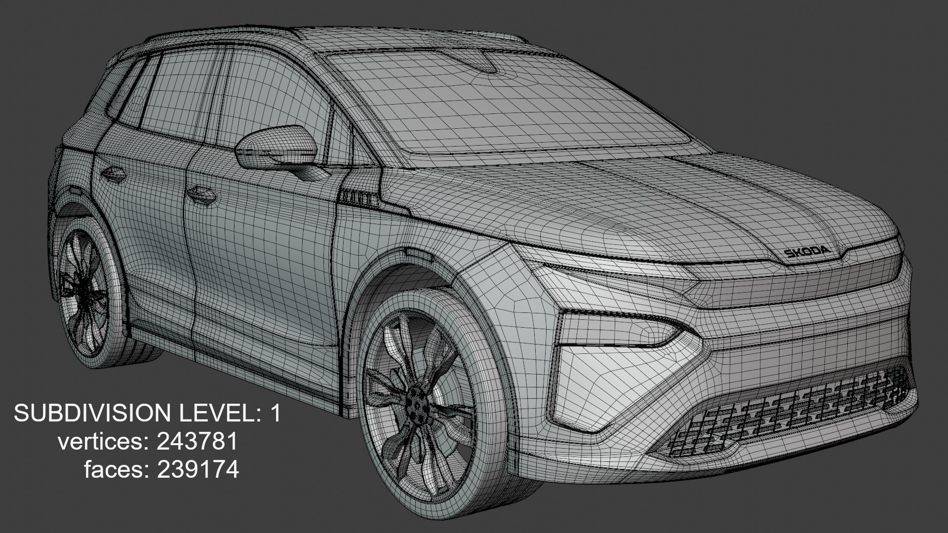 Skoda Elroq and Audi A6 e-tron 3D Model Collection_9