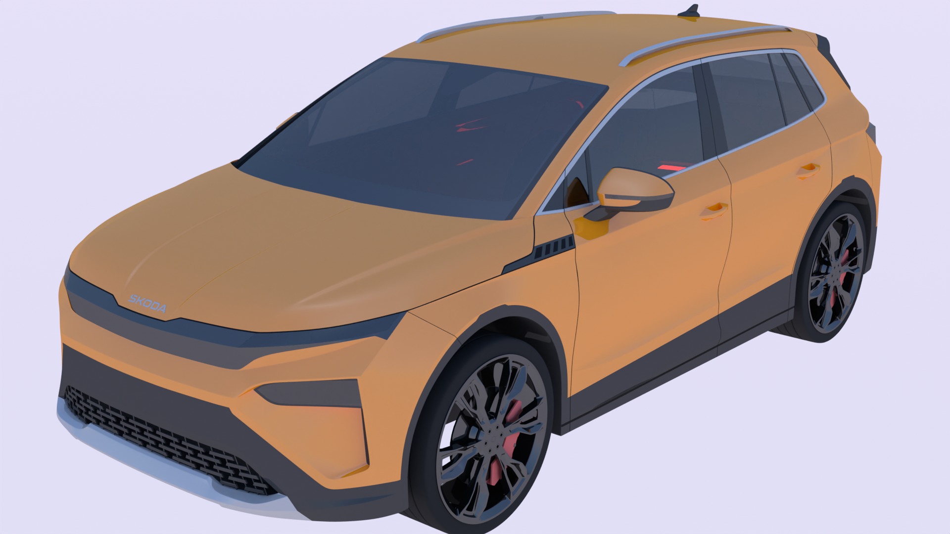 Skoda Elroq and Audi A6 e-tron 3D Model Collection_10