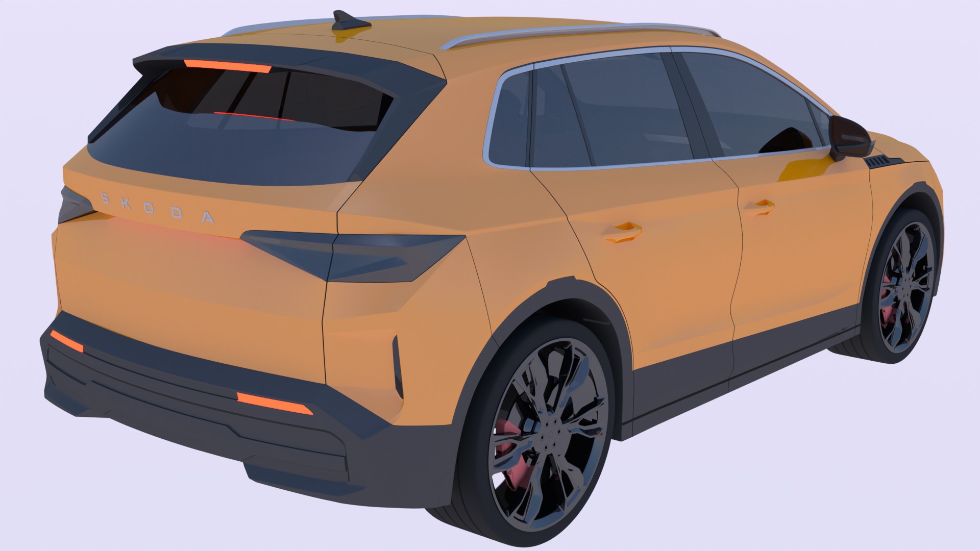Skoda Elroq and Audi A6 e-tron 3D Model Collection_11