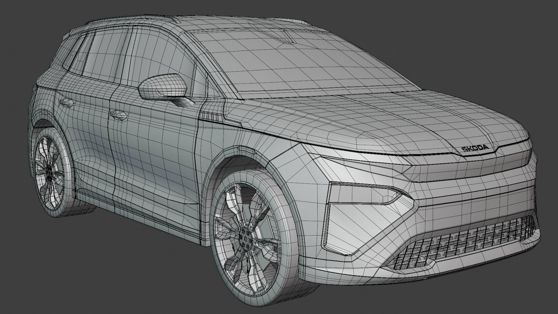 Skoda Elroq and Audi A6 e-tron 3D Model Collection_8
