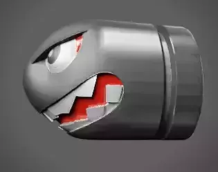 Mario Black missiles with faces