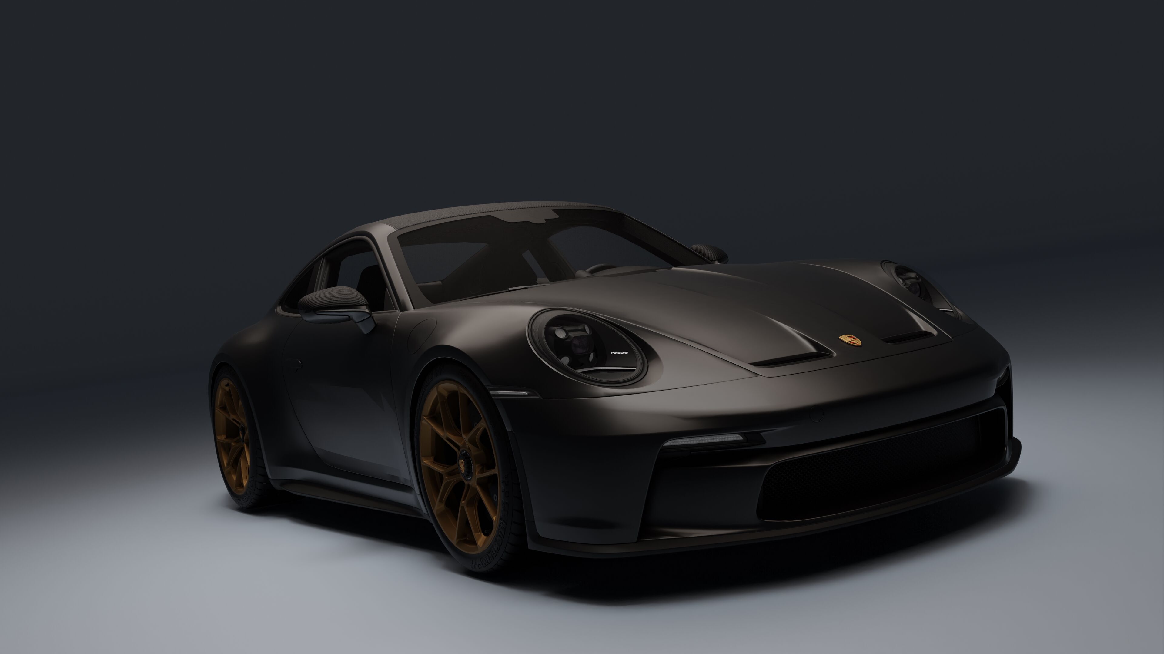 Porsche 911 GT3 Touring 2022 Low-poly 3D model_2