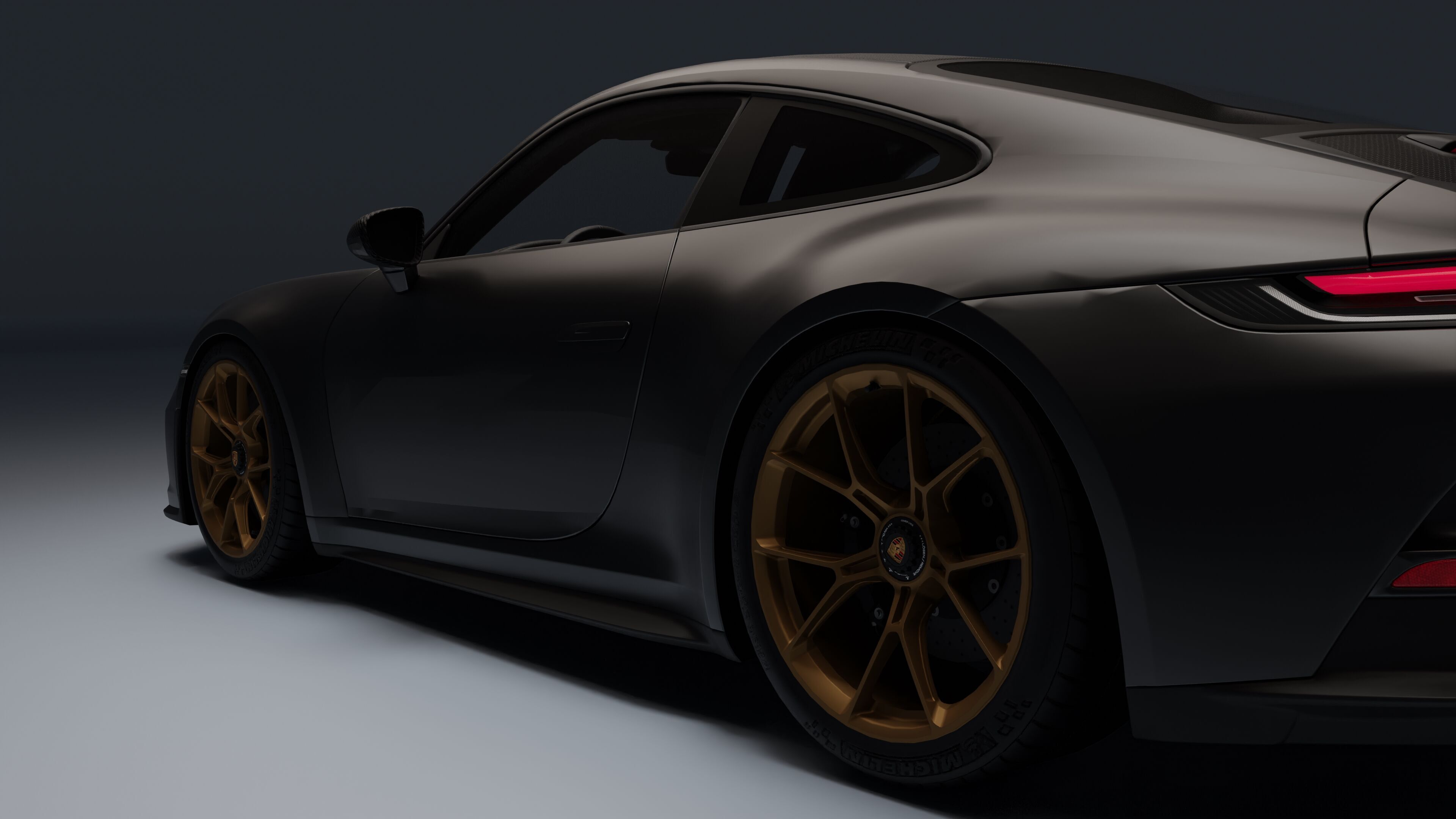 Porsche 911 GT3 Touring 2022 Low-poly 3D model_12