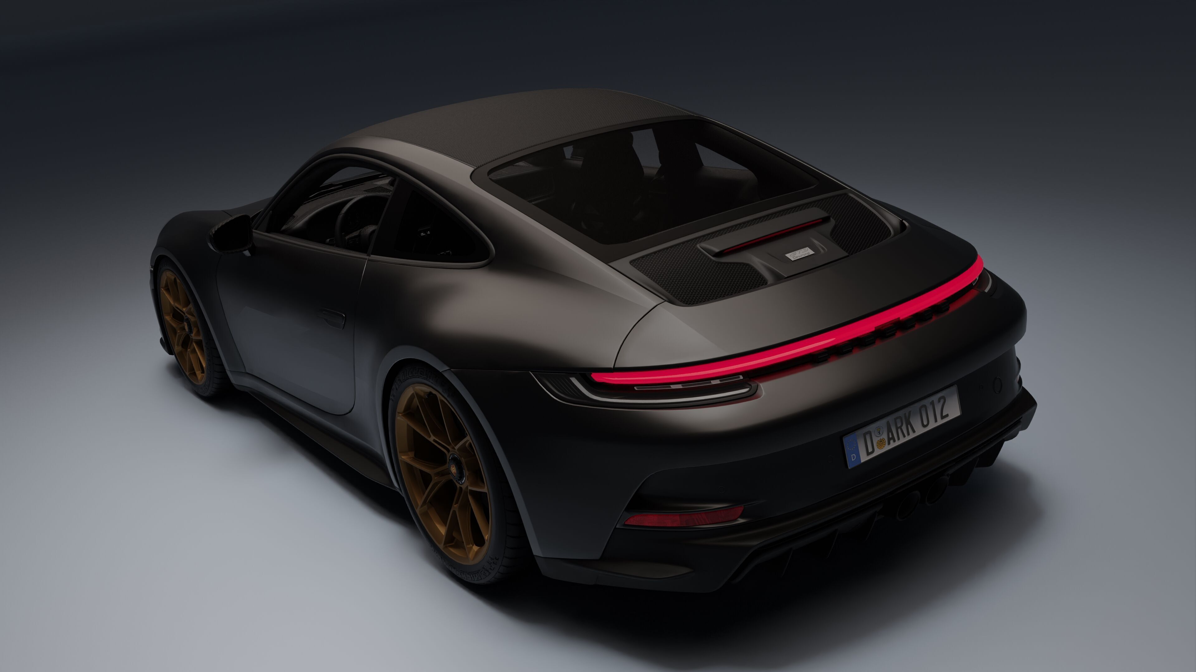 Porsche 911 GT3 Touring 2022 Low-poly 3D model_7