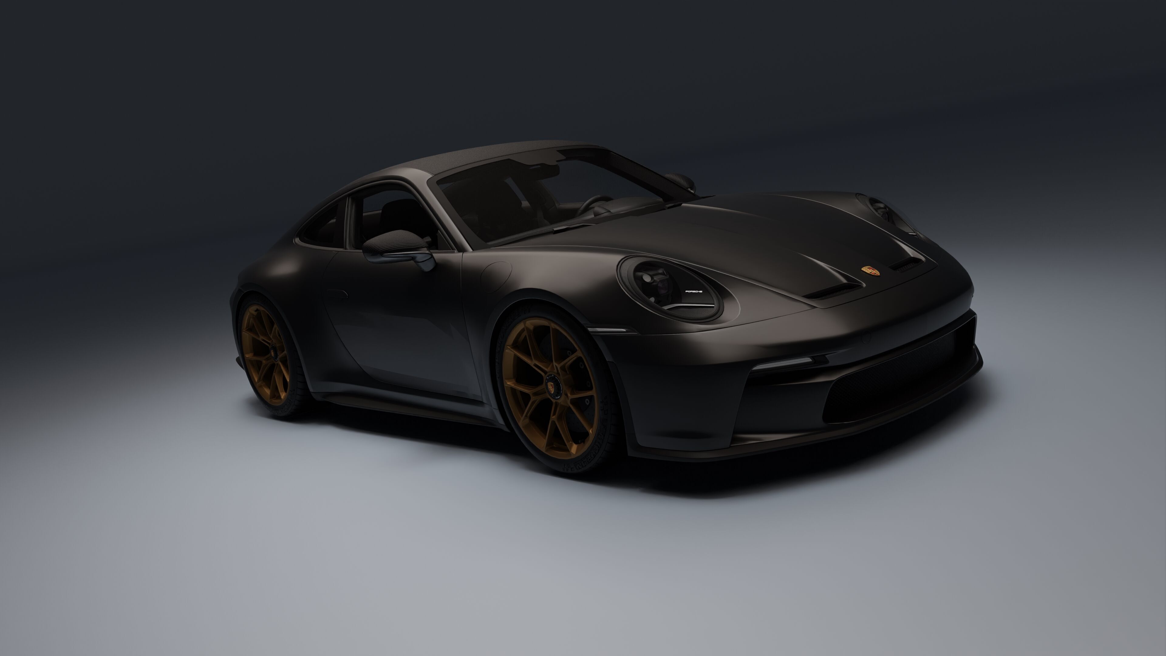 Porsche 911 GT3 Touring 2022 Low-poly 3D model_24