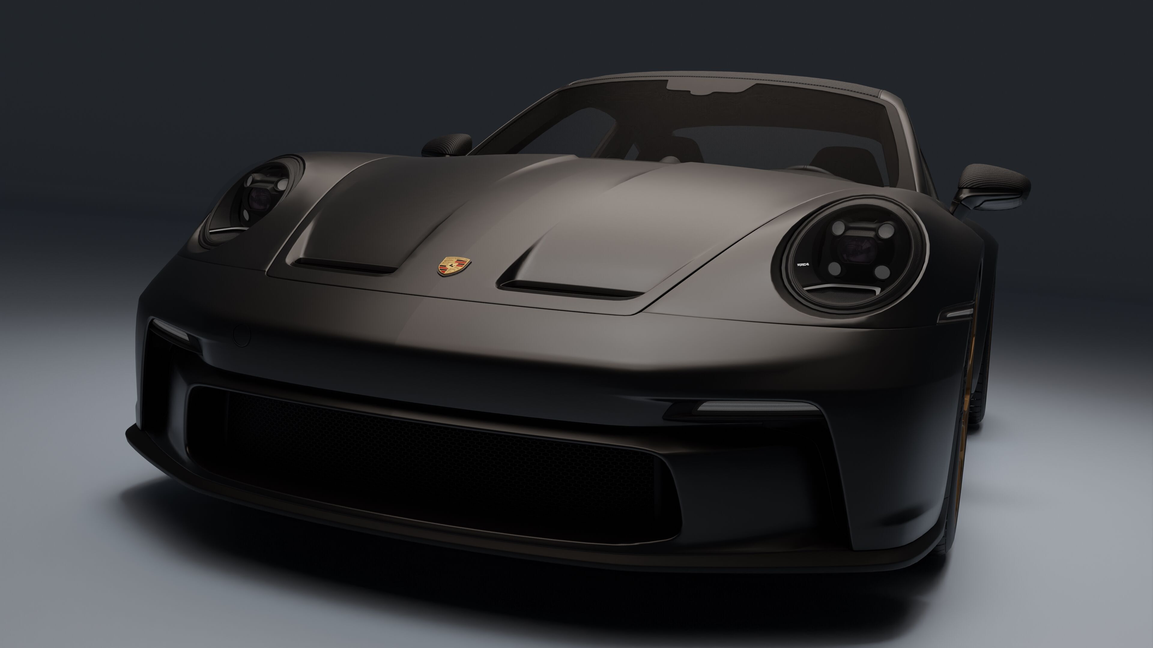 Porsche 911 GT3 Touring 2022 Low-poly 3D model_6