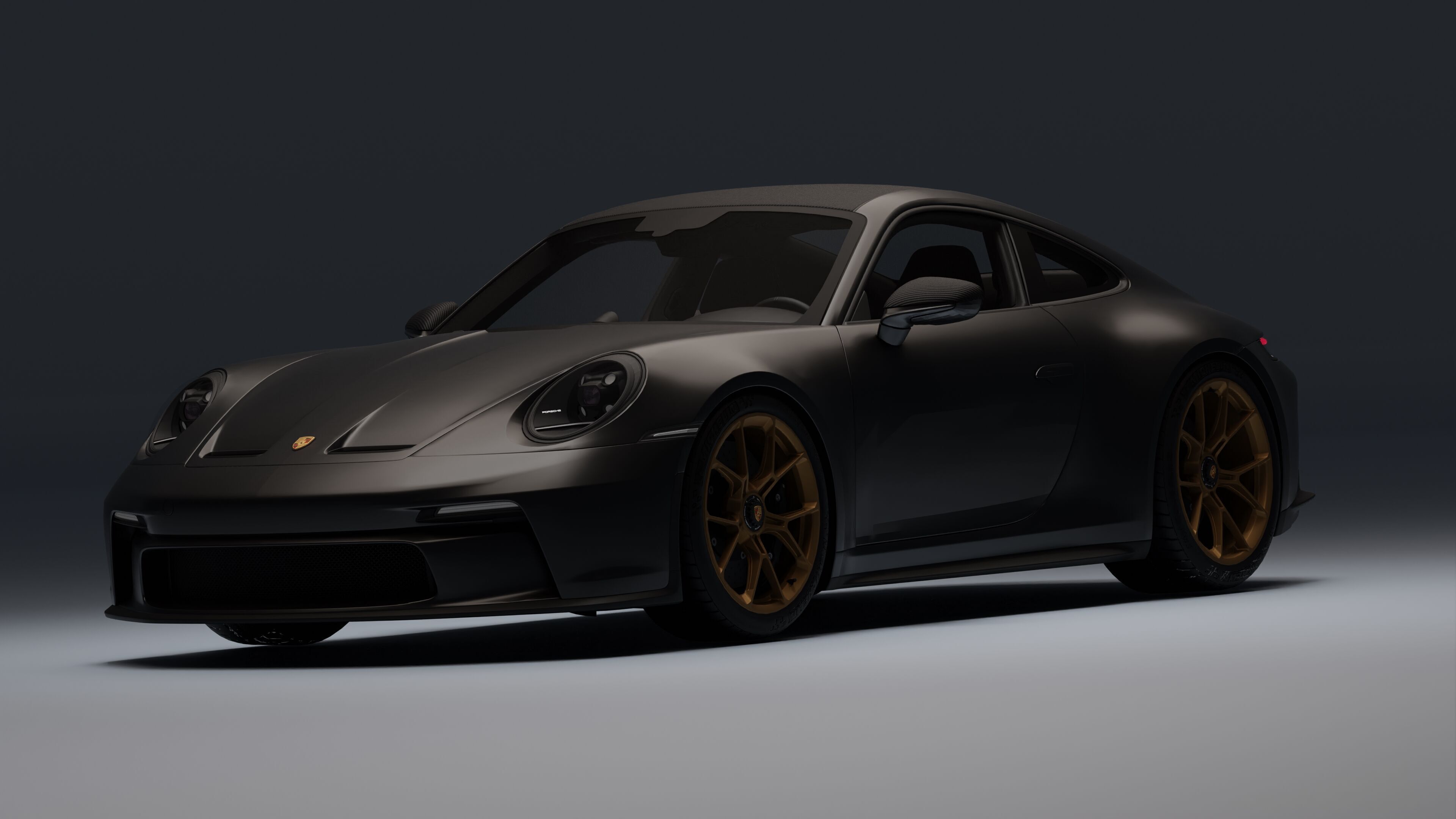 Porsche 911 GT3 Touring 2022 Low-poly 3D model_11