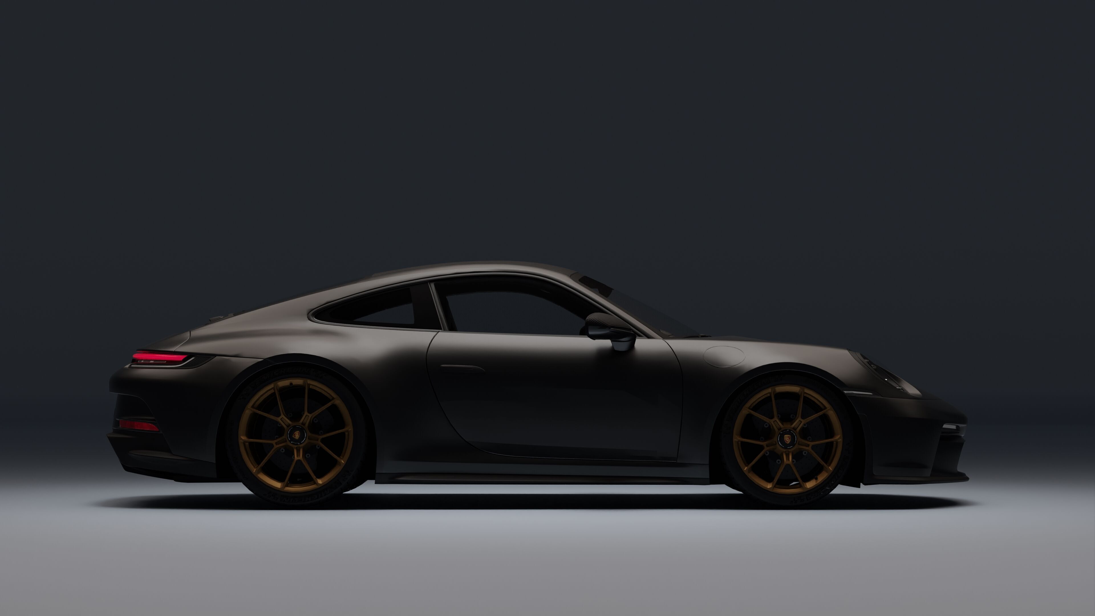 Porsche 911 GT3 Touring 2022 Low-poly 3D model_22