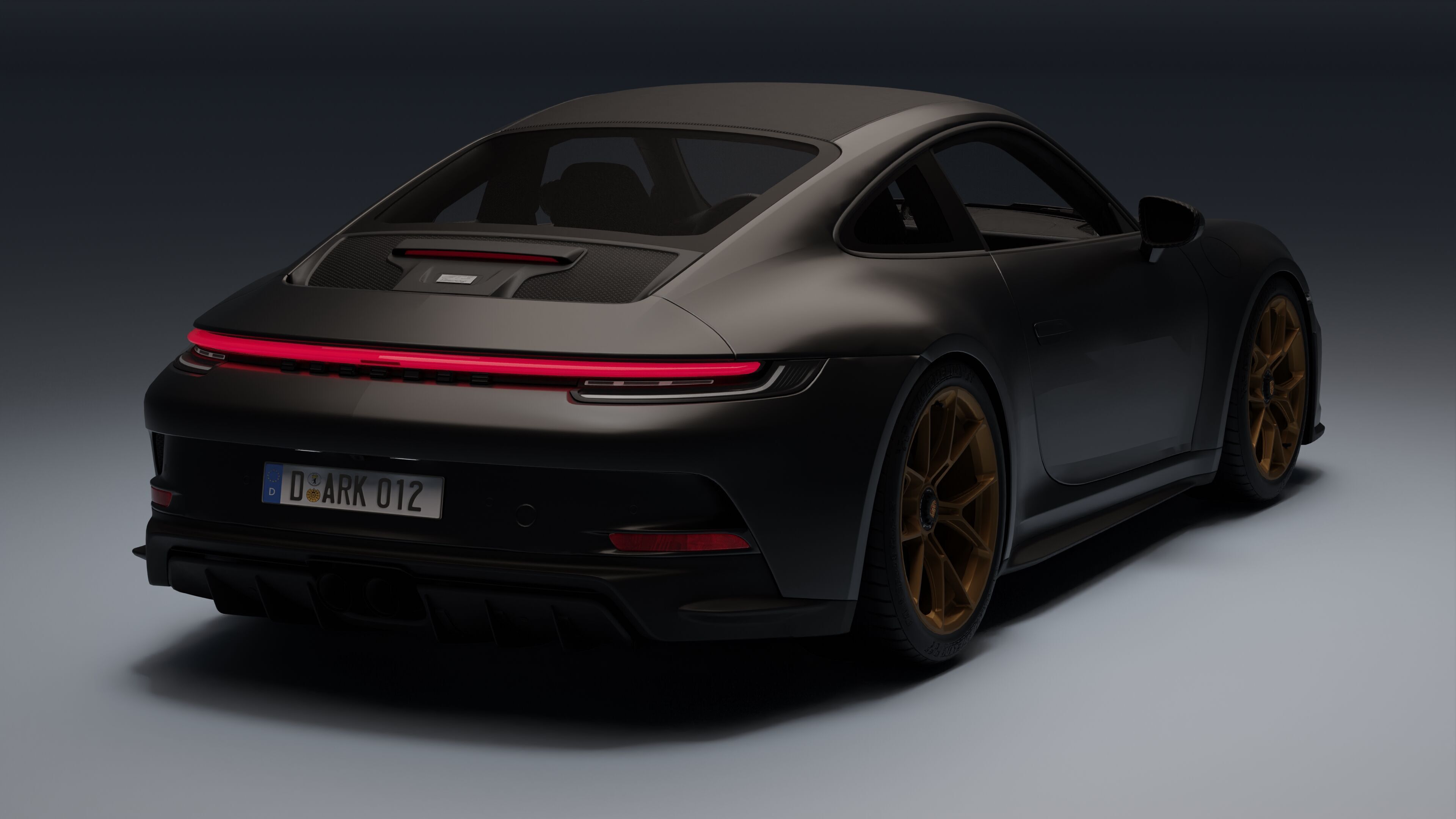 Porsche 911 GT3 Touring 2022 Low-poly 3D model_18