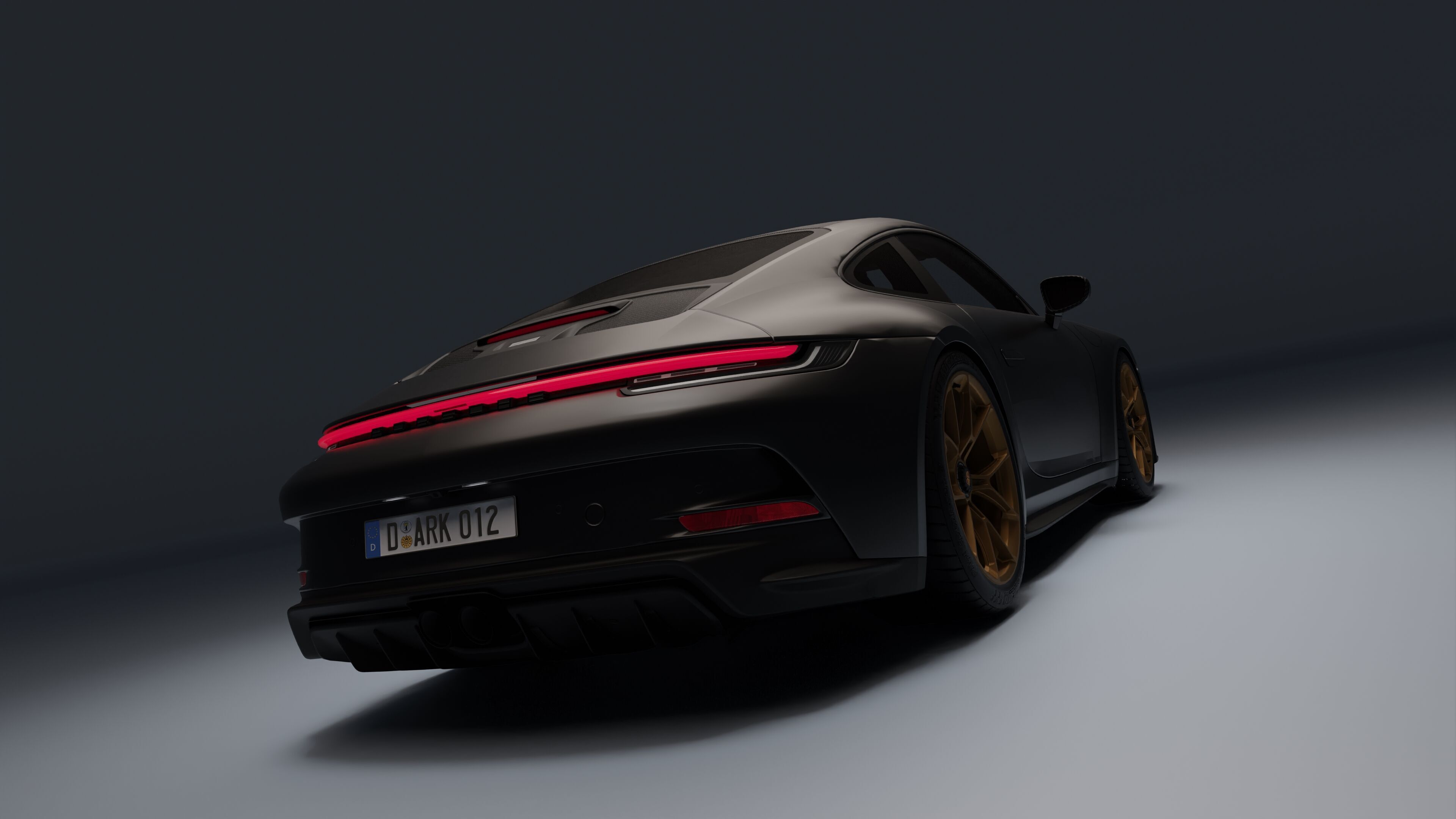 Porsche 911 GT3 Touring 2022 Low-poly 3D model_23