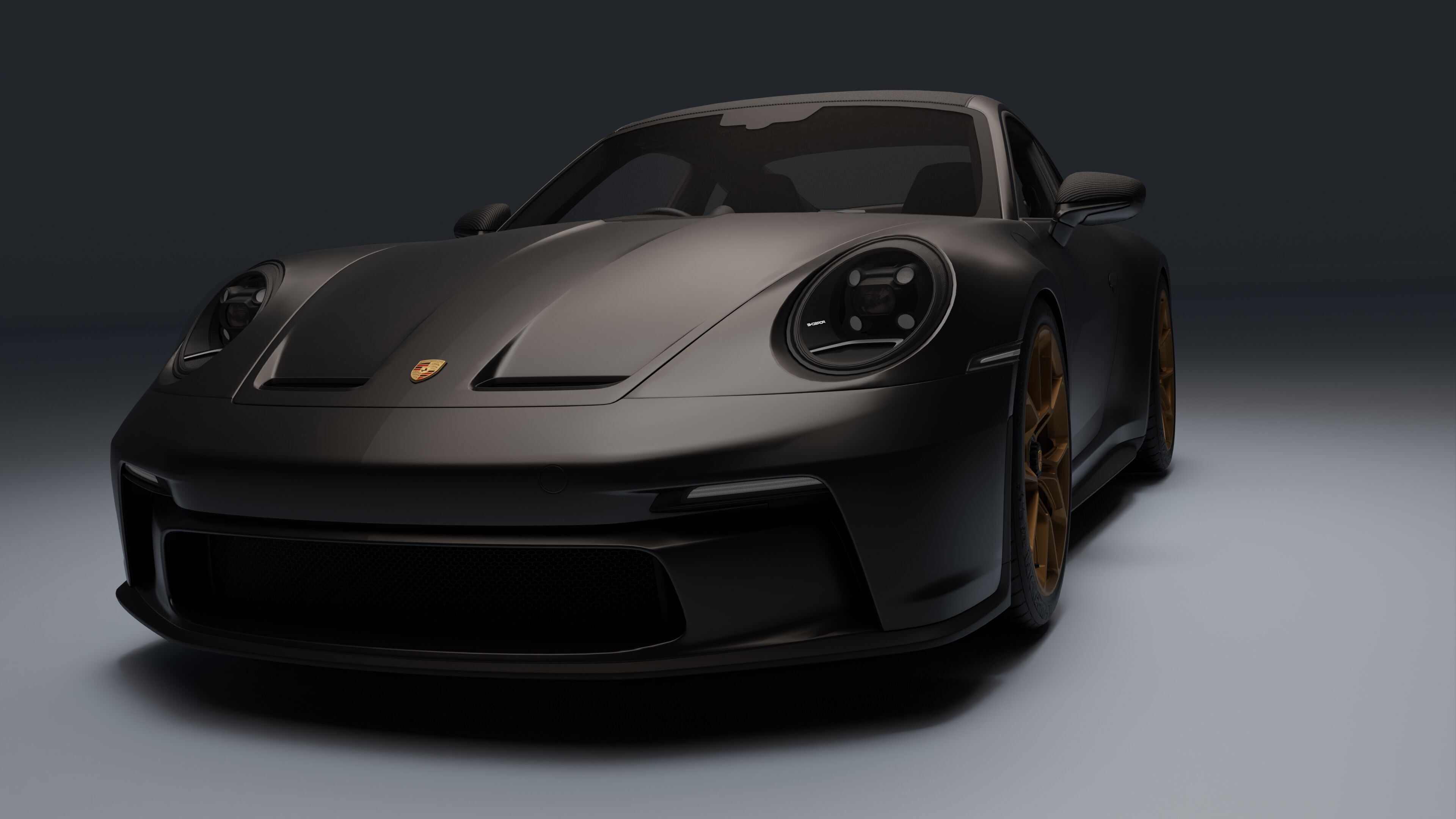 Porsche 911 GT3 Touring 2022 Low-poly 3D model_17