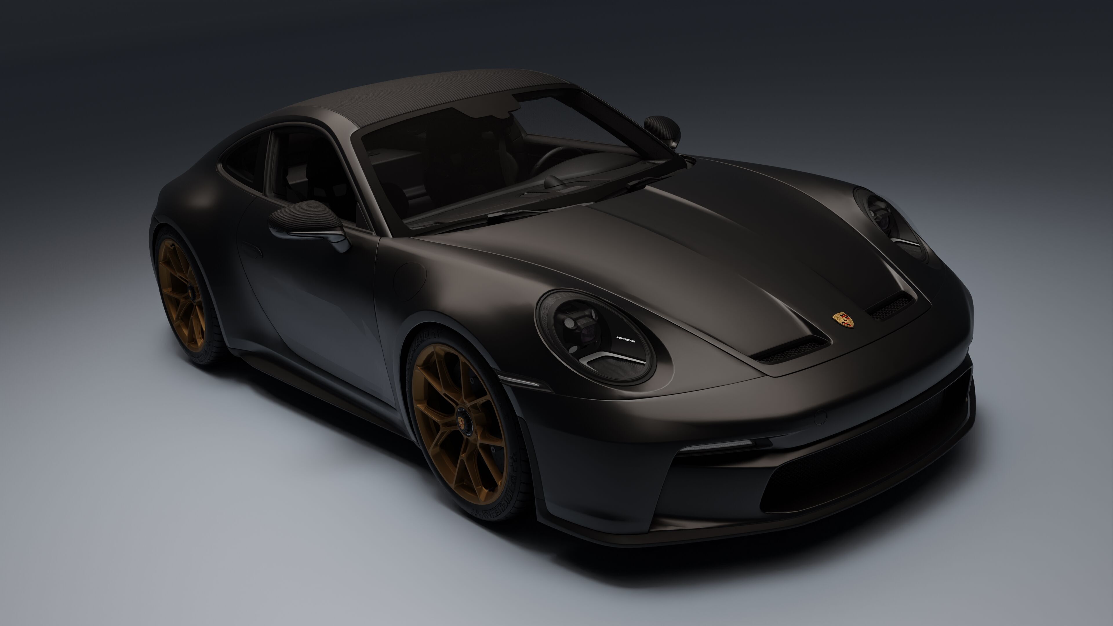 Porsche 911 GT3 Touring 2022 Low-poly 3D model_3