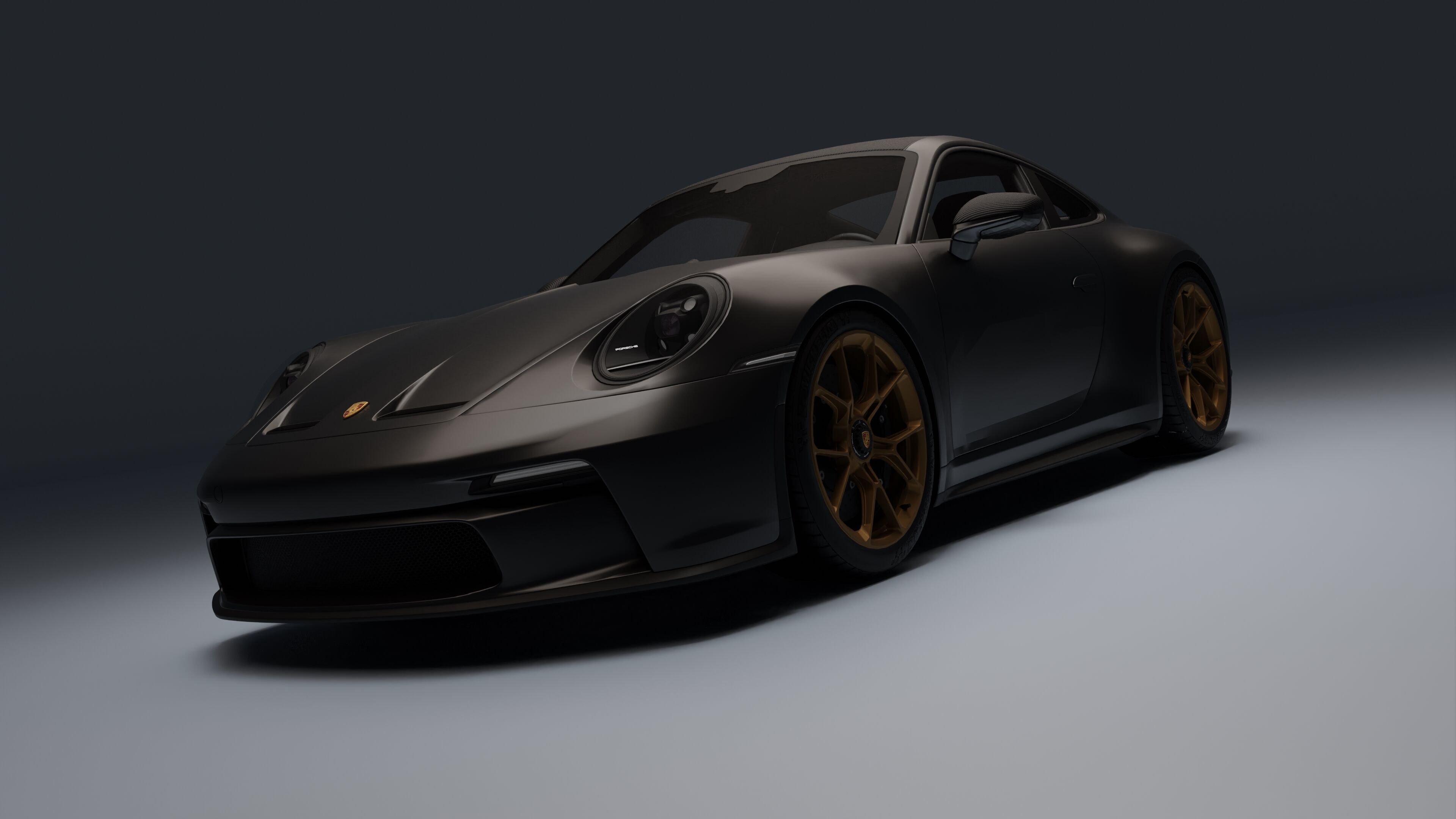 Porsche 911 GT3 Touring 2022 Low-poly 3D model_0