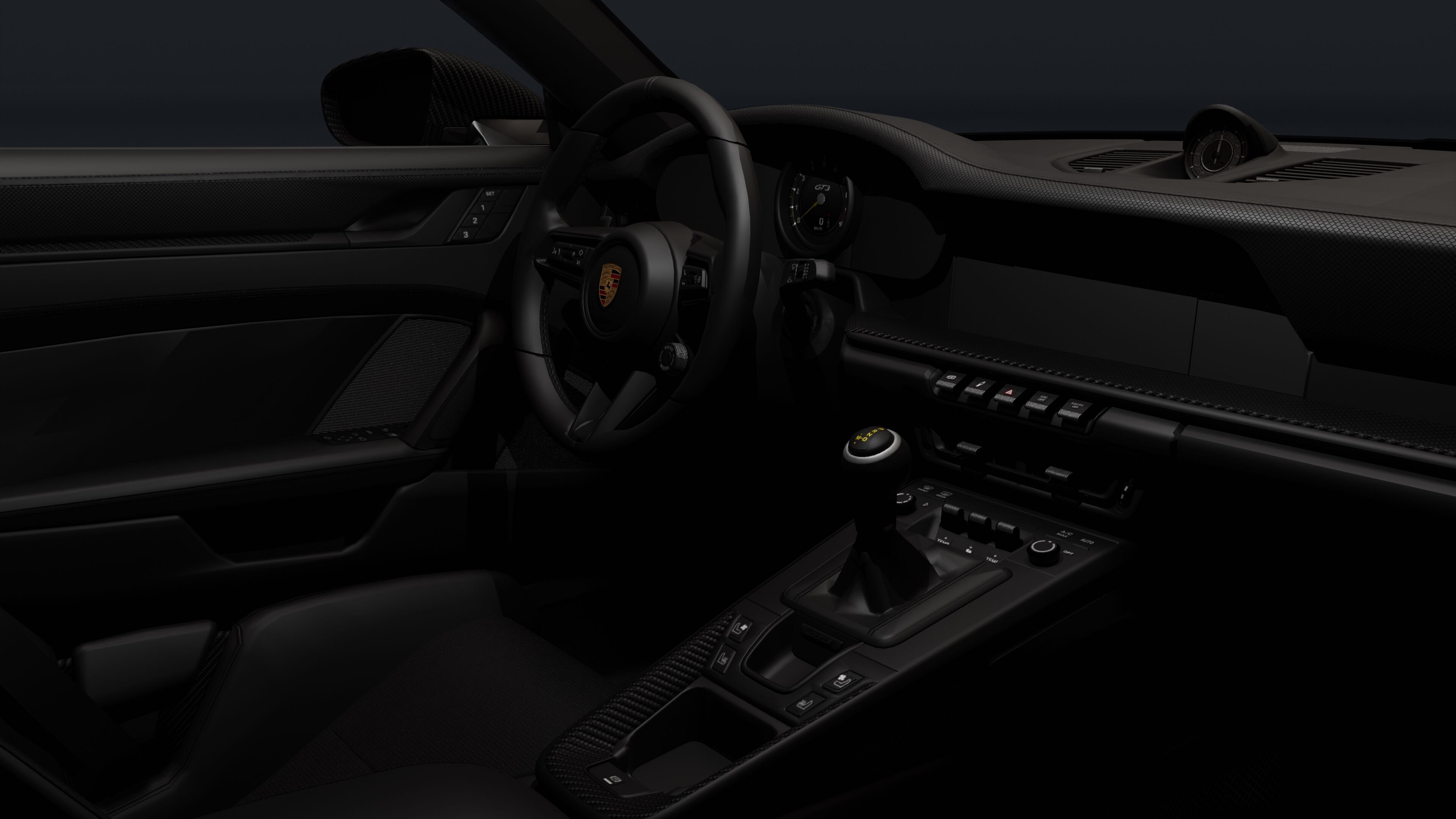 Porsche 911 GT3 Touring 2022 Low-poly 3D model_10