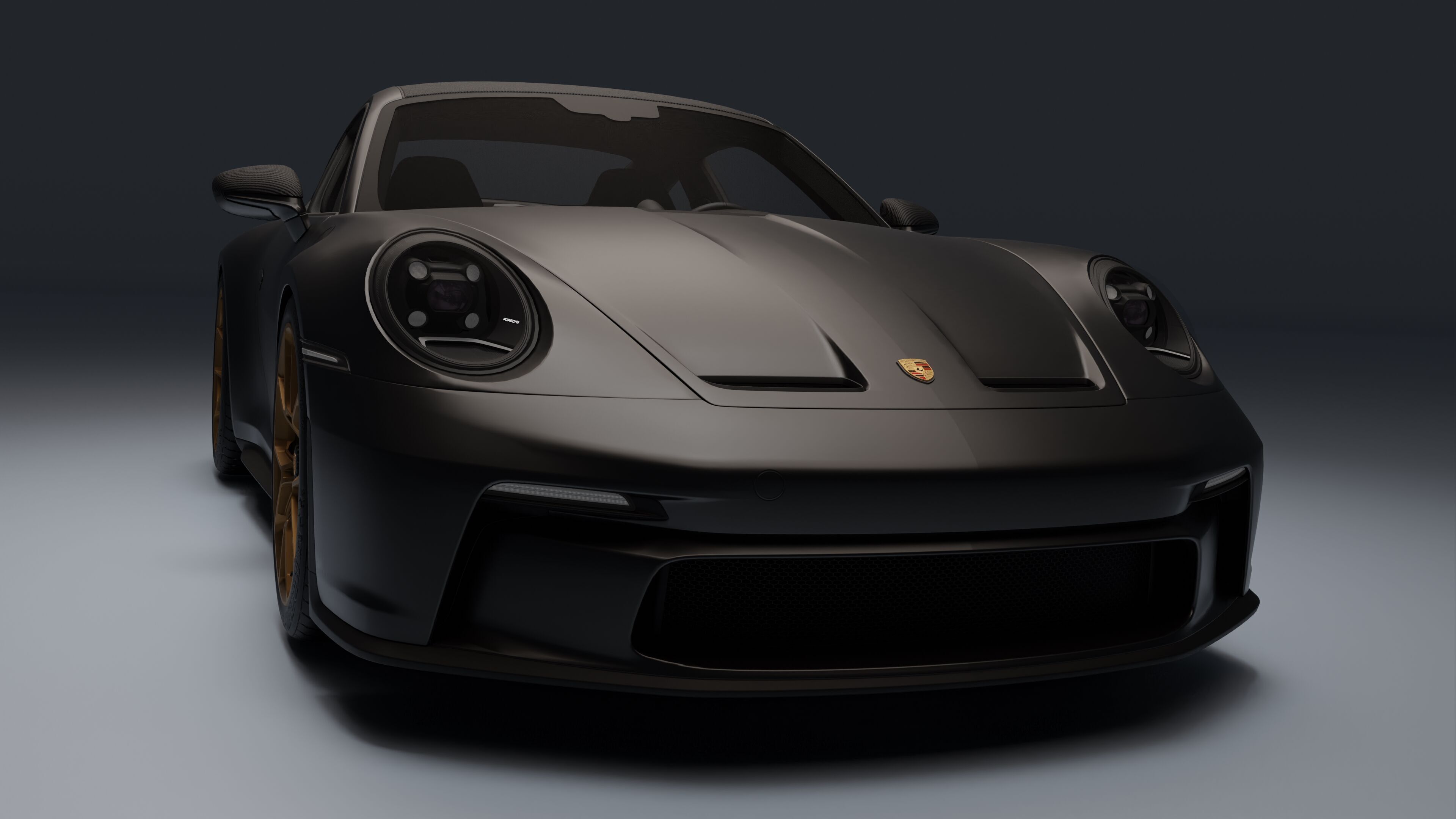 Porsche 911 GT3 Touring 2022 Low-poly 3D model_1