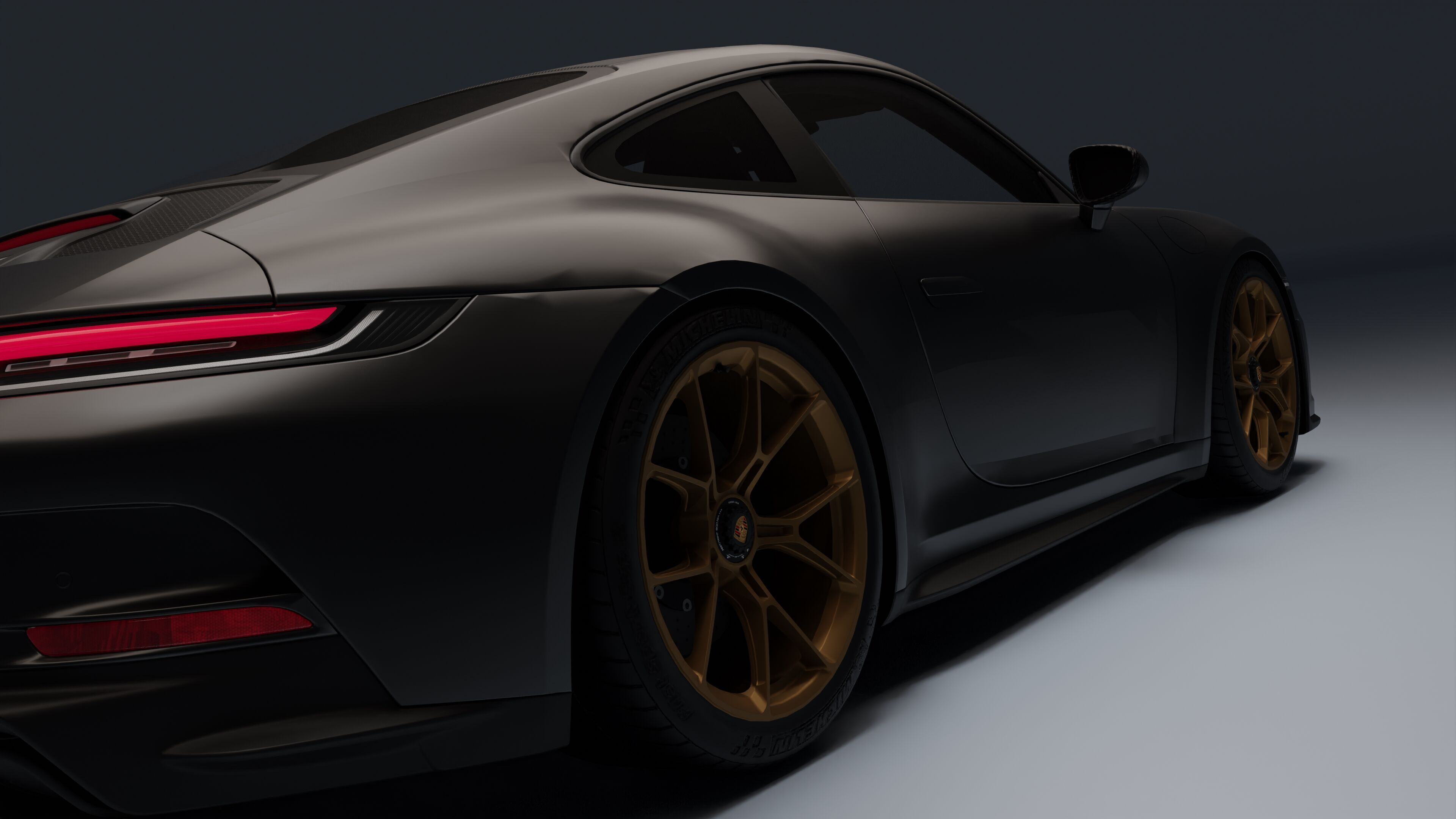 Porsche 911 GT3 Touring 2022 Low-poly 3D model_9