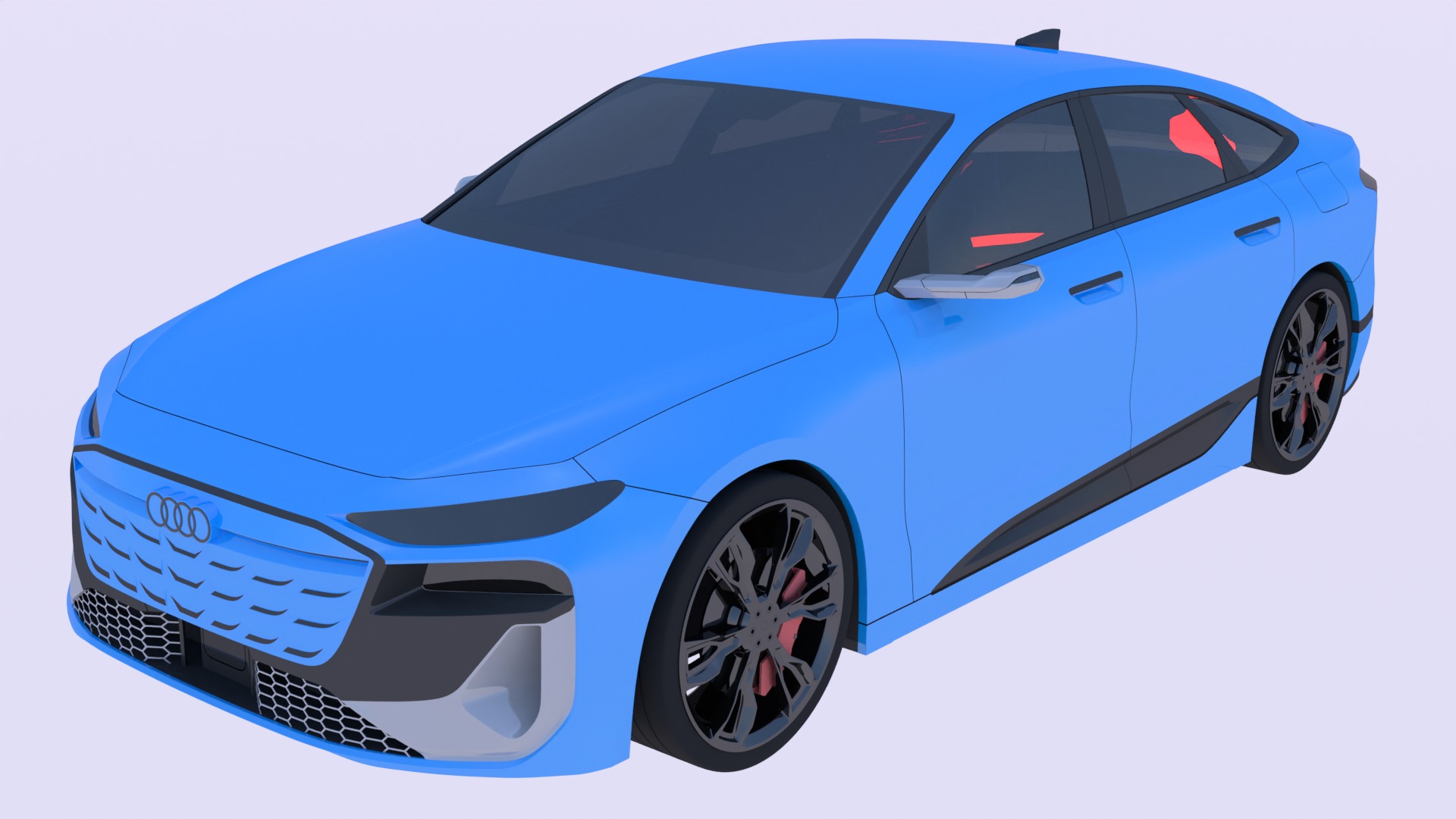Audi A6 e-tron and Luxeed S7 3D Model Collection_5