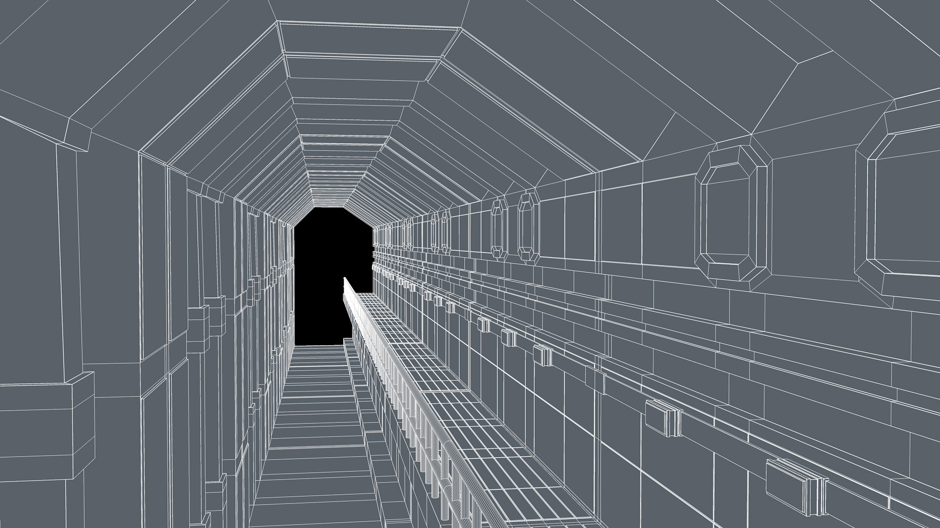 Sci Fi Tunnel 3D model_12
