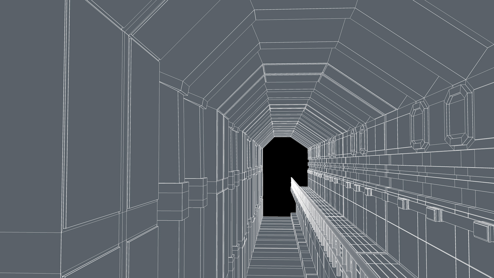 Sci Fi Tunnel 3D model_14